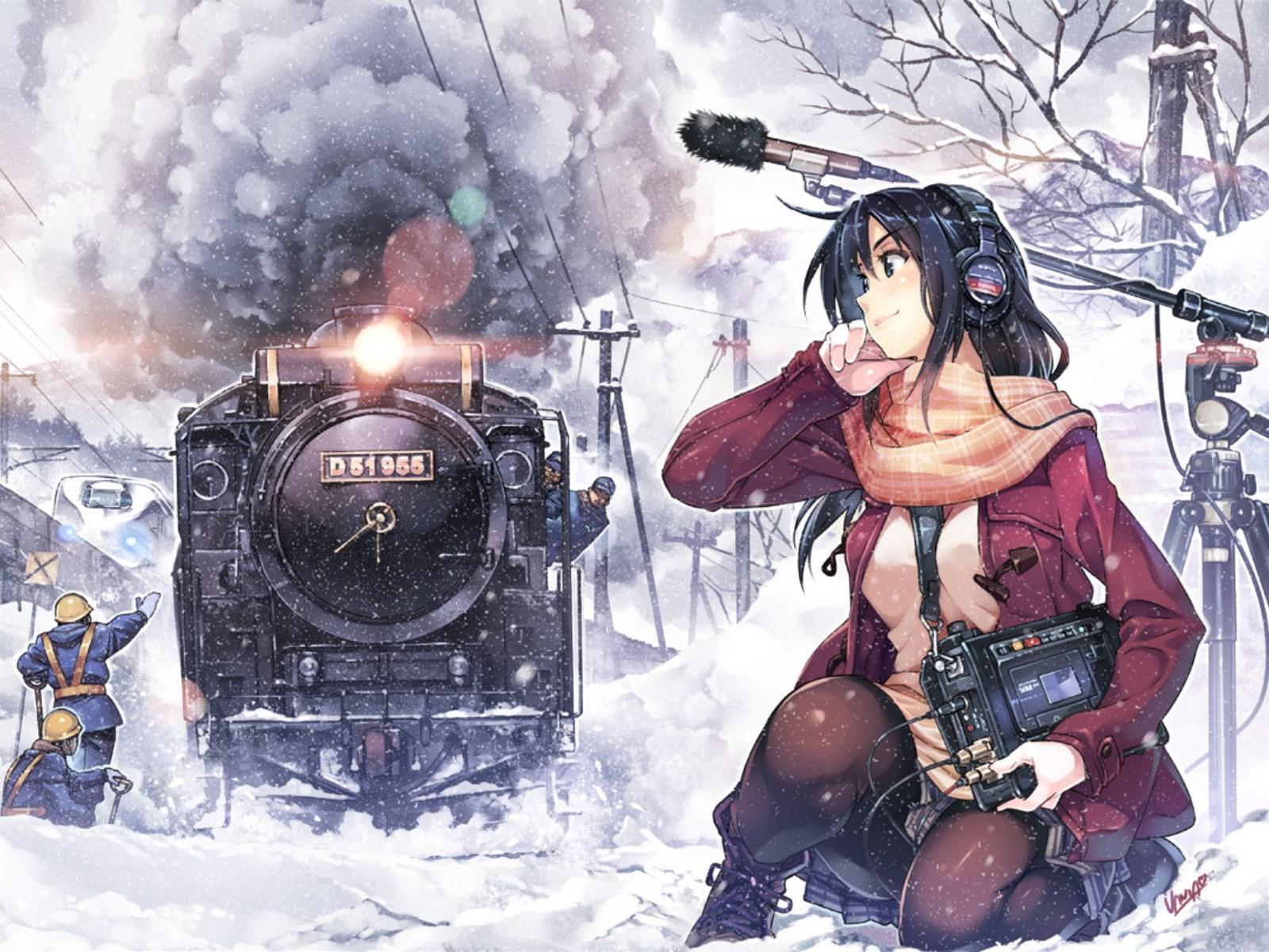 1600x1200 rail wars anime girls wallpaper