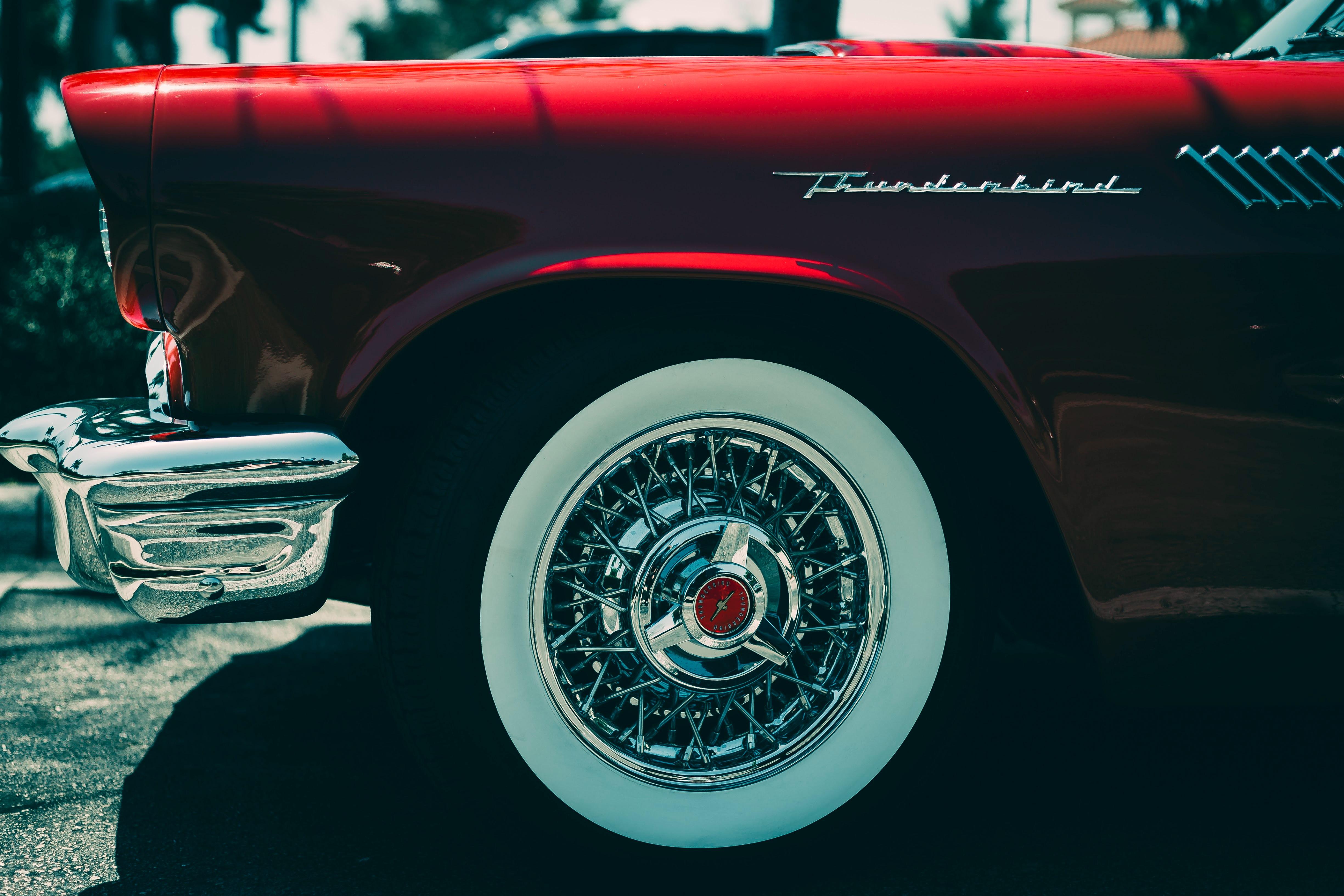 wallpaper ford thunderbird, ford, bumper, wheel HD