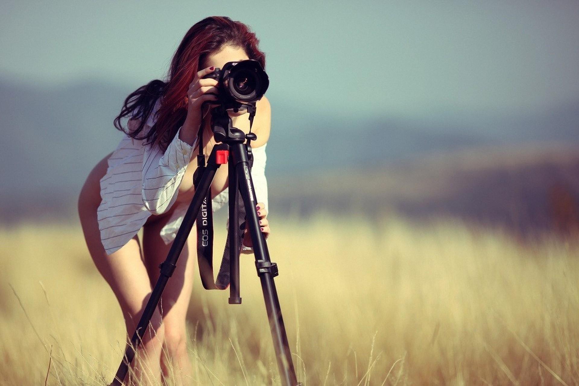 Girl With Camera Wallpapers Wallpaper Cave