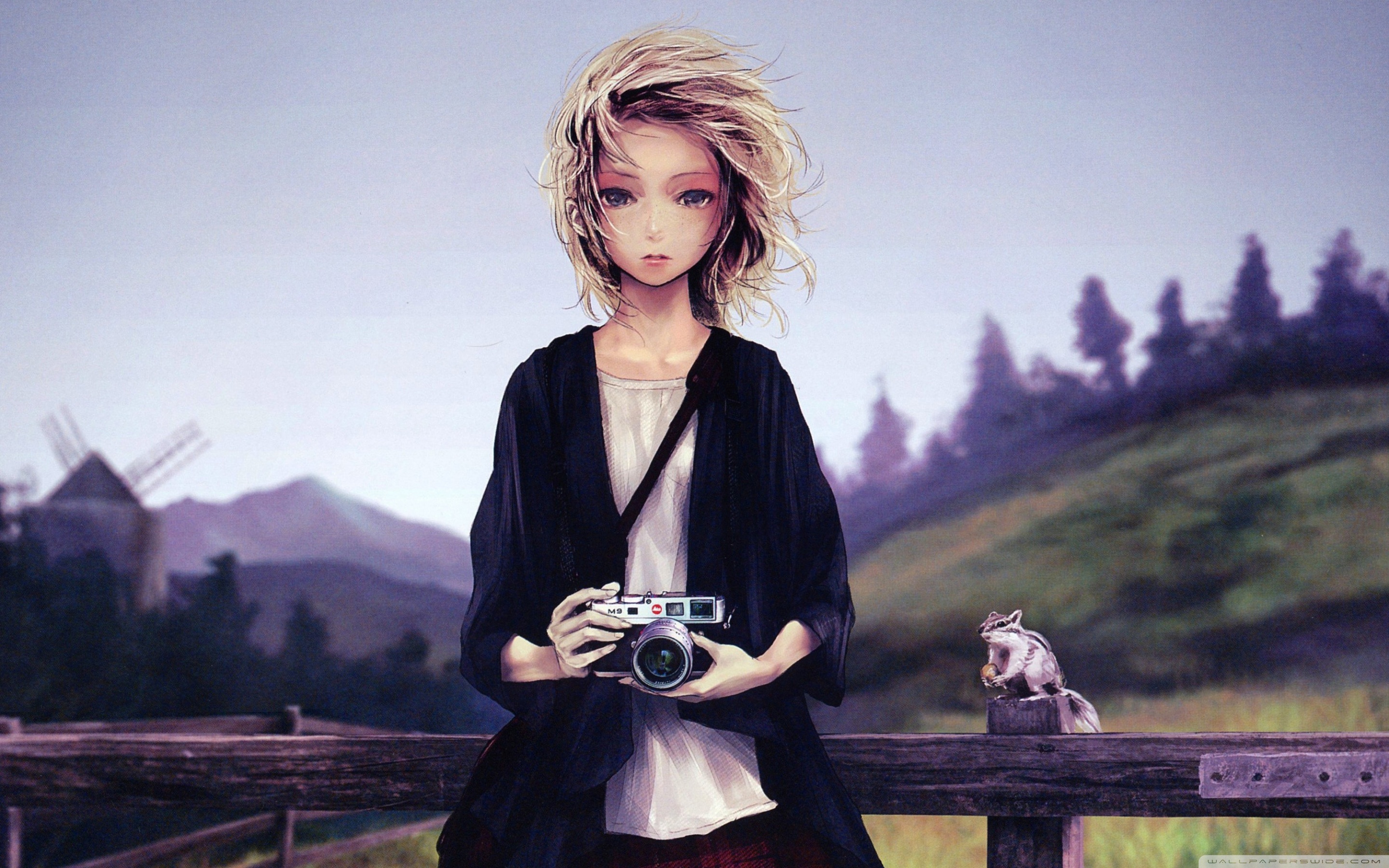 Girl With Camera ❤ 4K HD Desktop Wallpaper for 4K Ultra HD