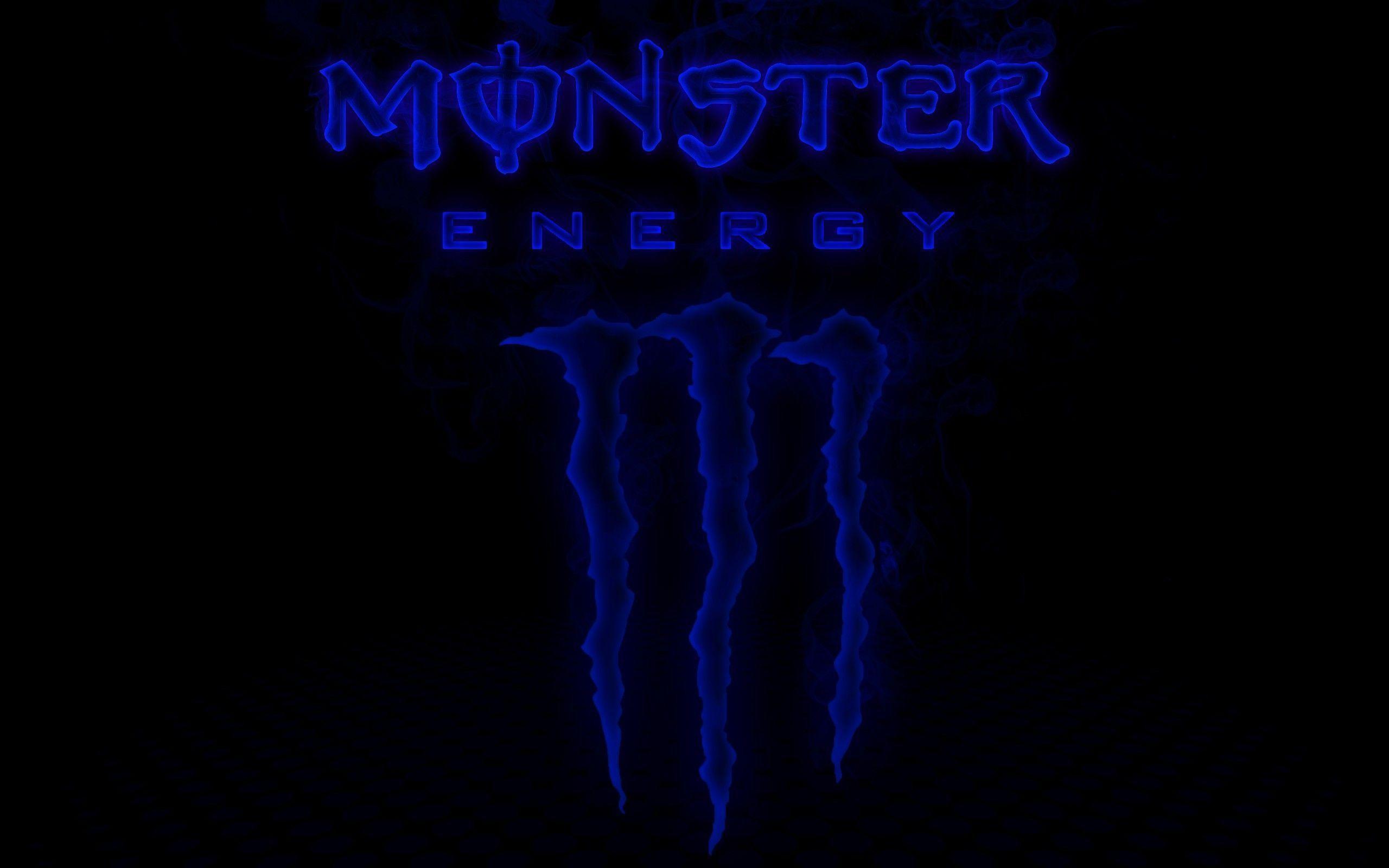 blue monster energy drink wallpaper