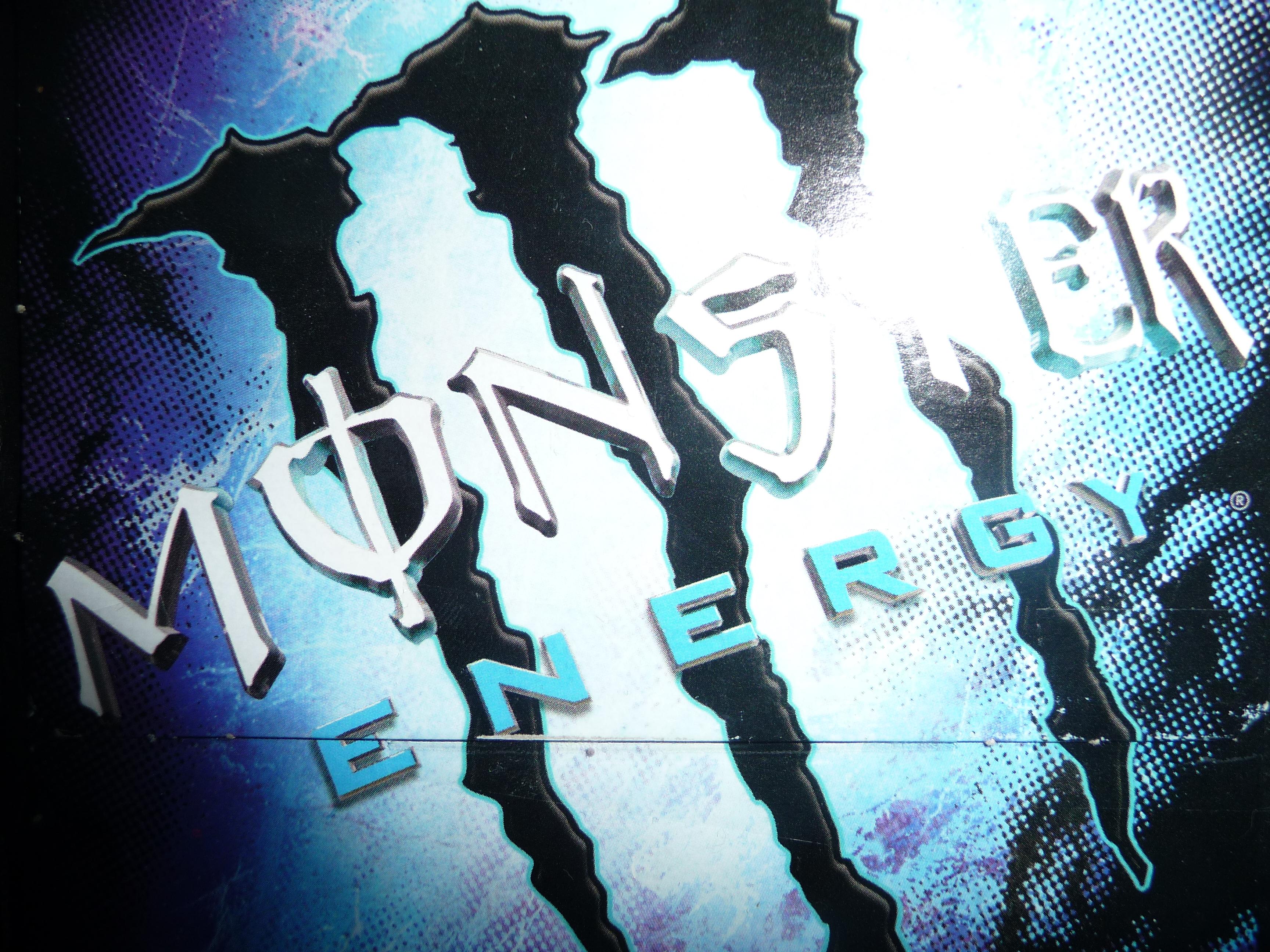 Blue Monster Energy Logo Wallpaper