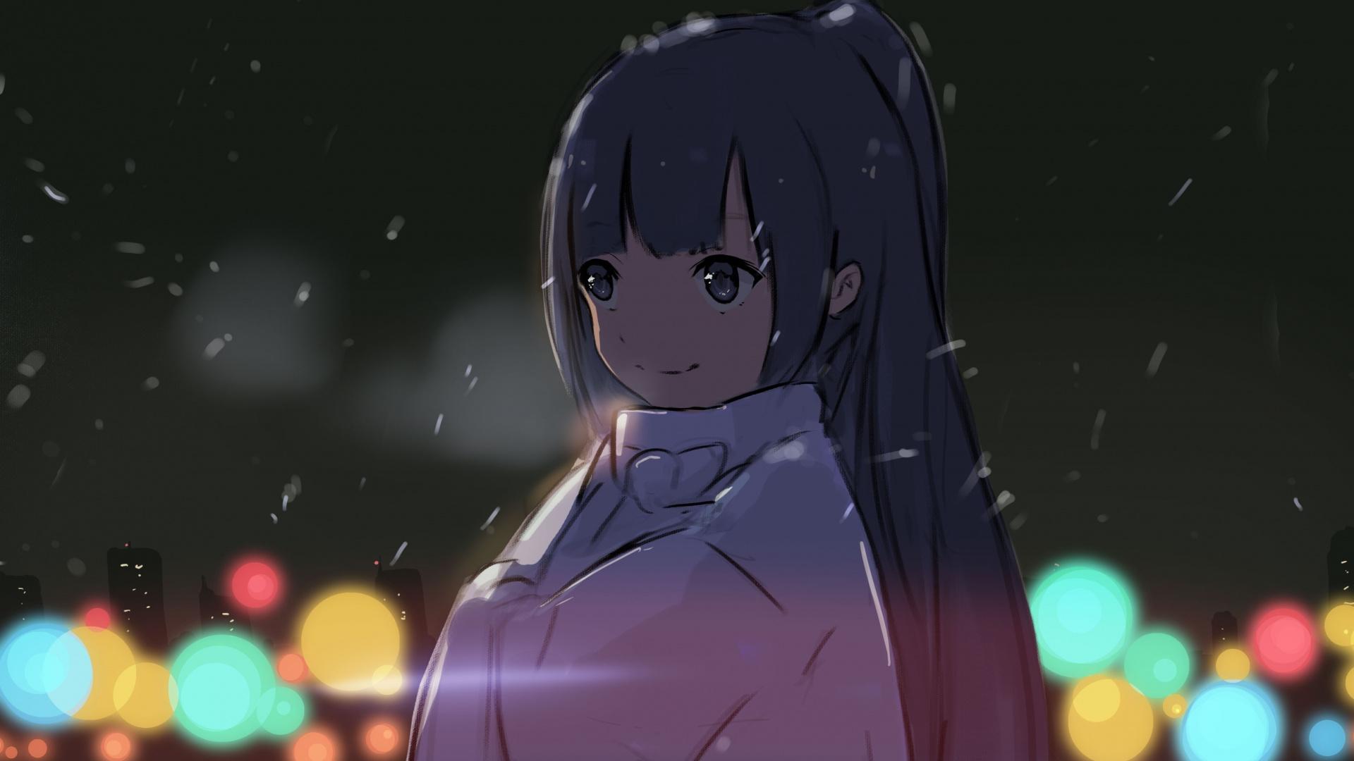 Cute Anime Girl HD Wallpaper 1920x1080