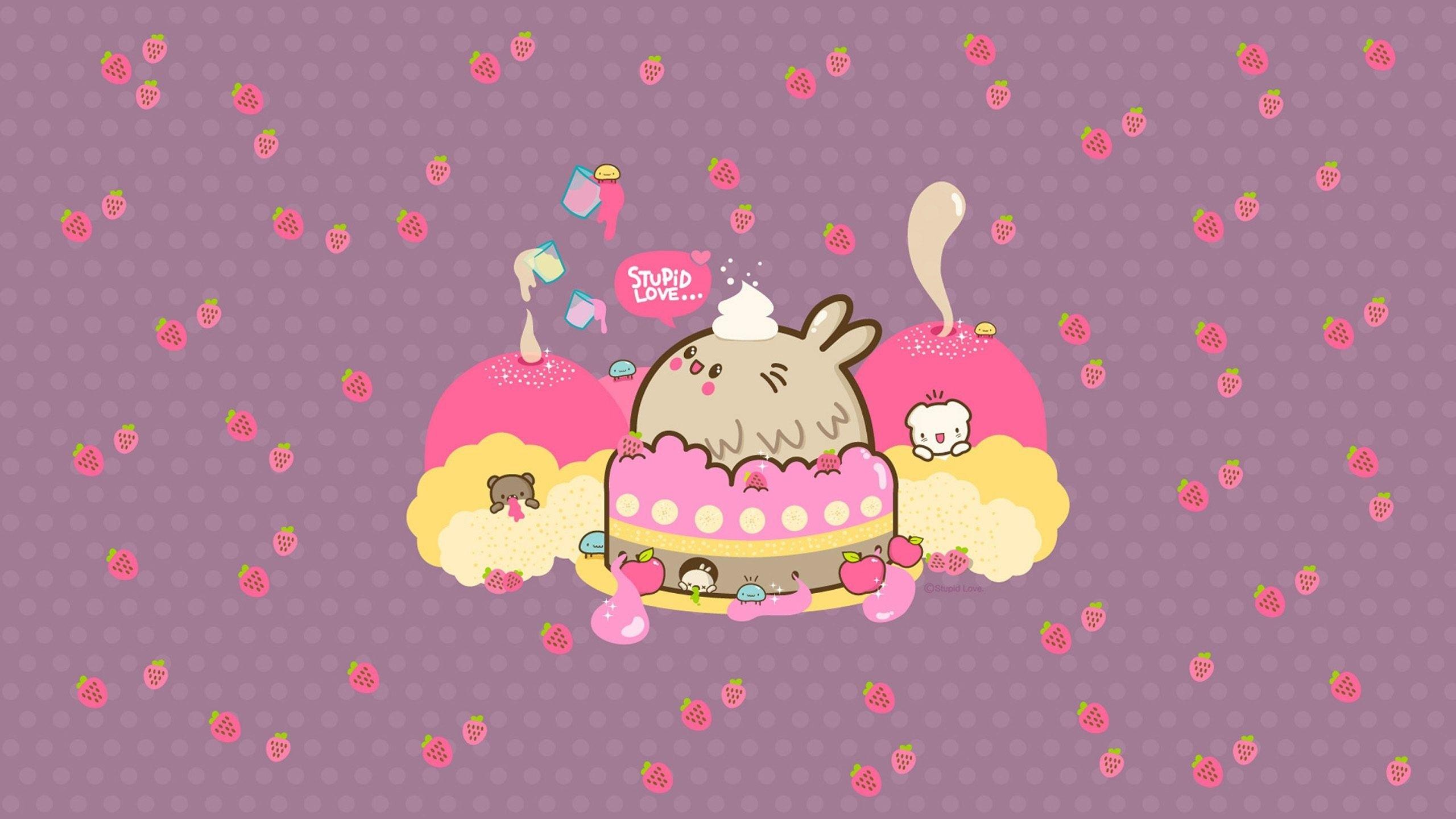 Pastel Alpaca Wallpaper