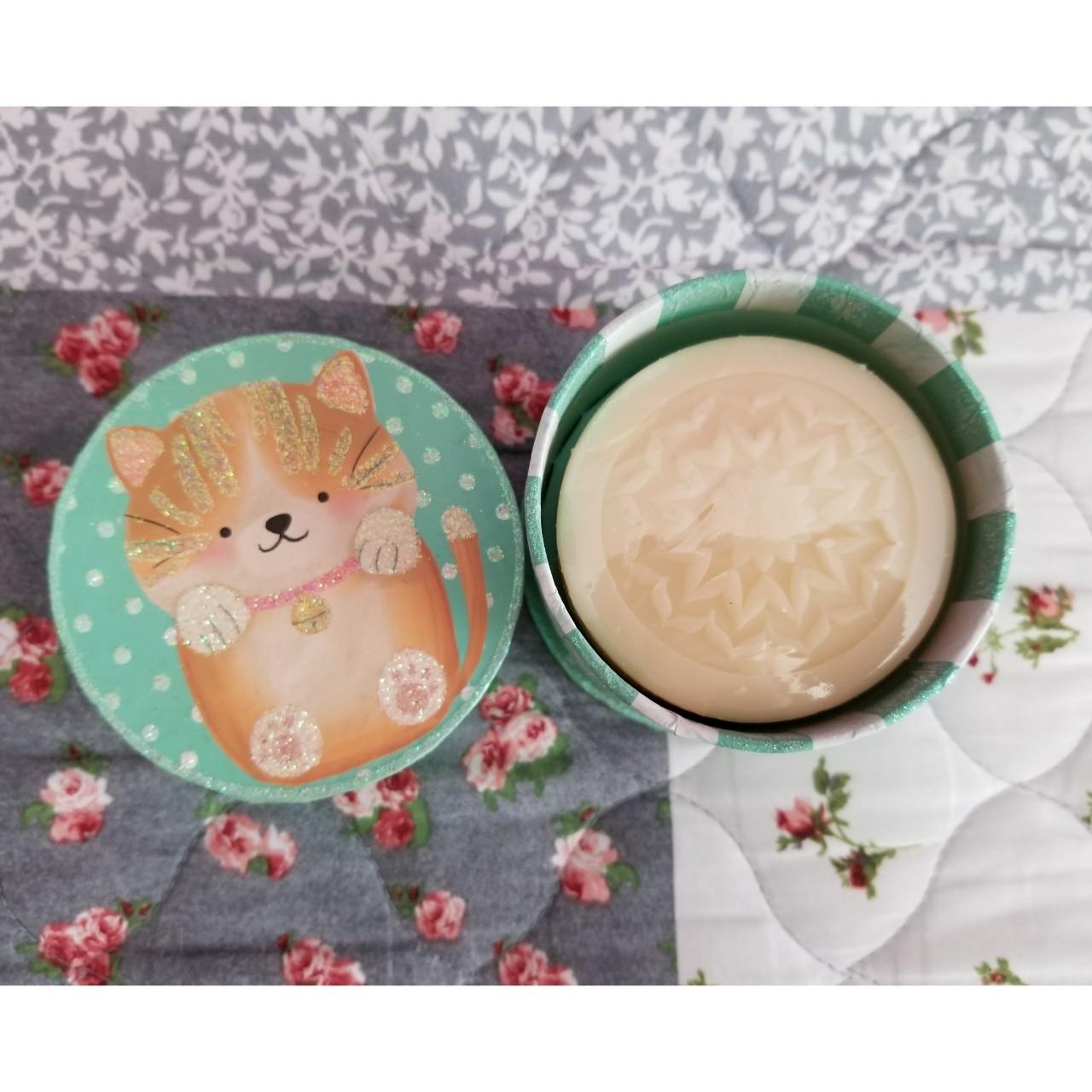 KAWAIIKITTEN cartoon of cute kawaii kitten Stock