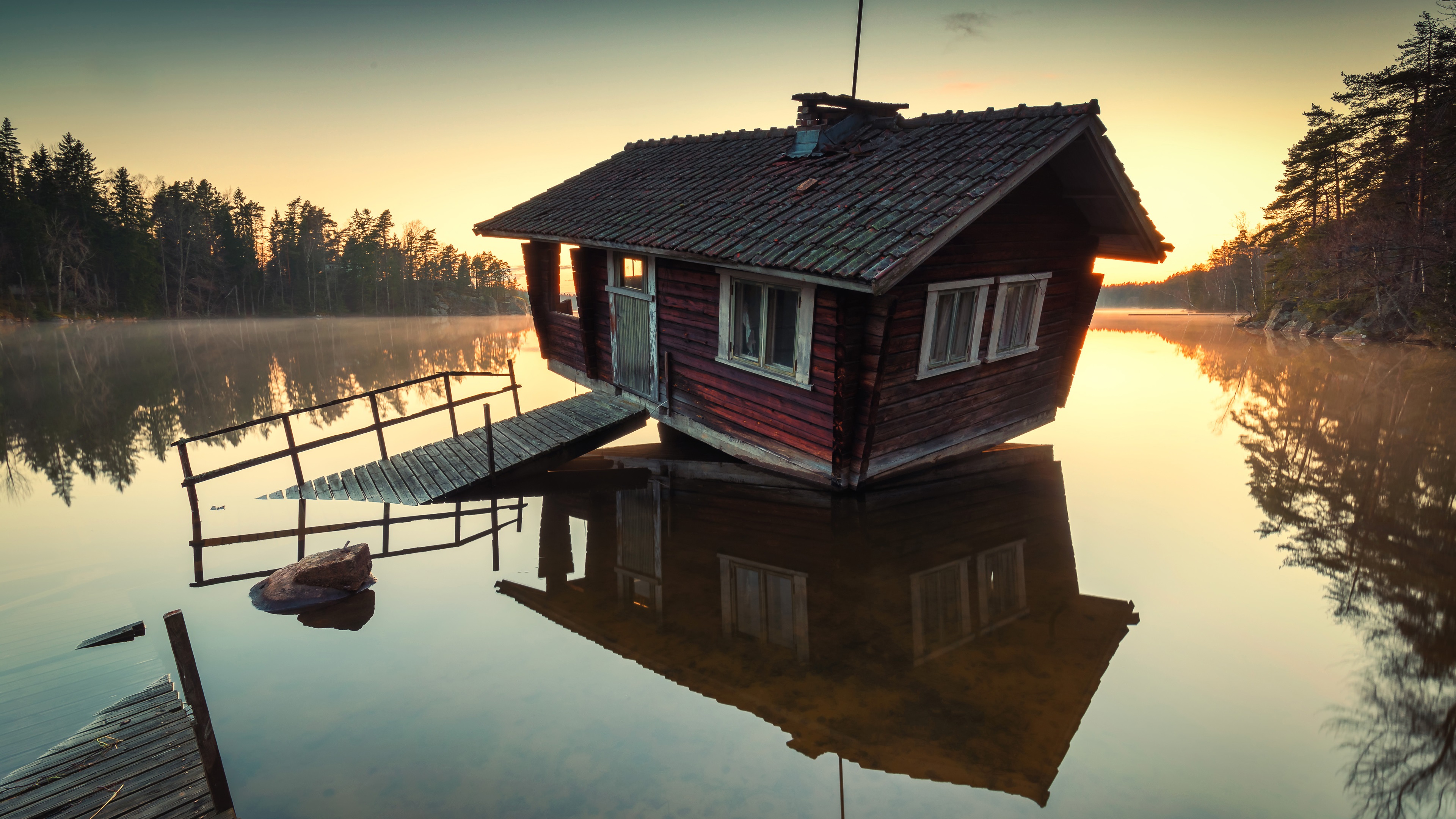 Old House Lake Wallpapers - Wallpaper Cave