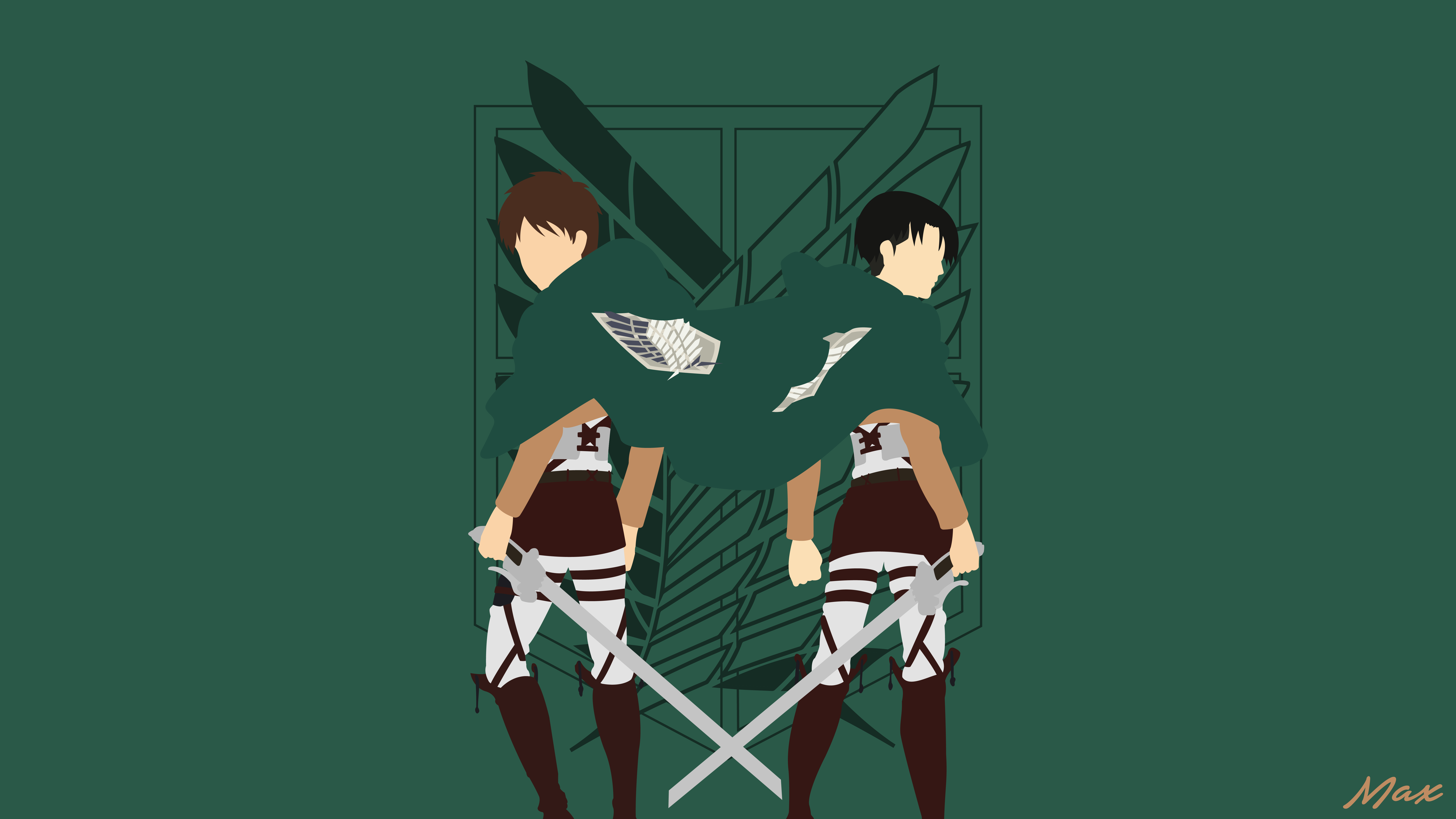 Eren Yeager, Levi Ackerman wallpaper and background
