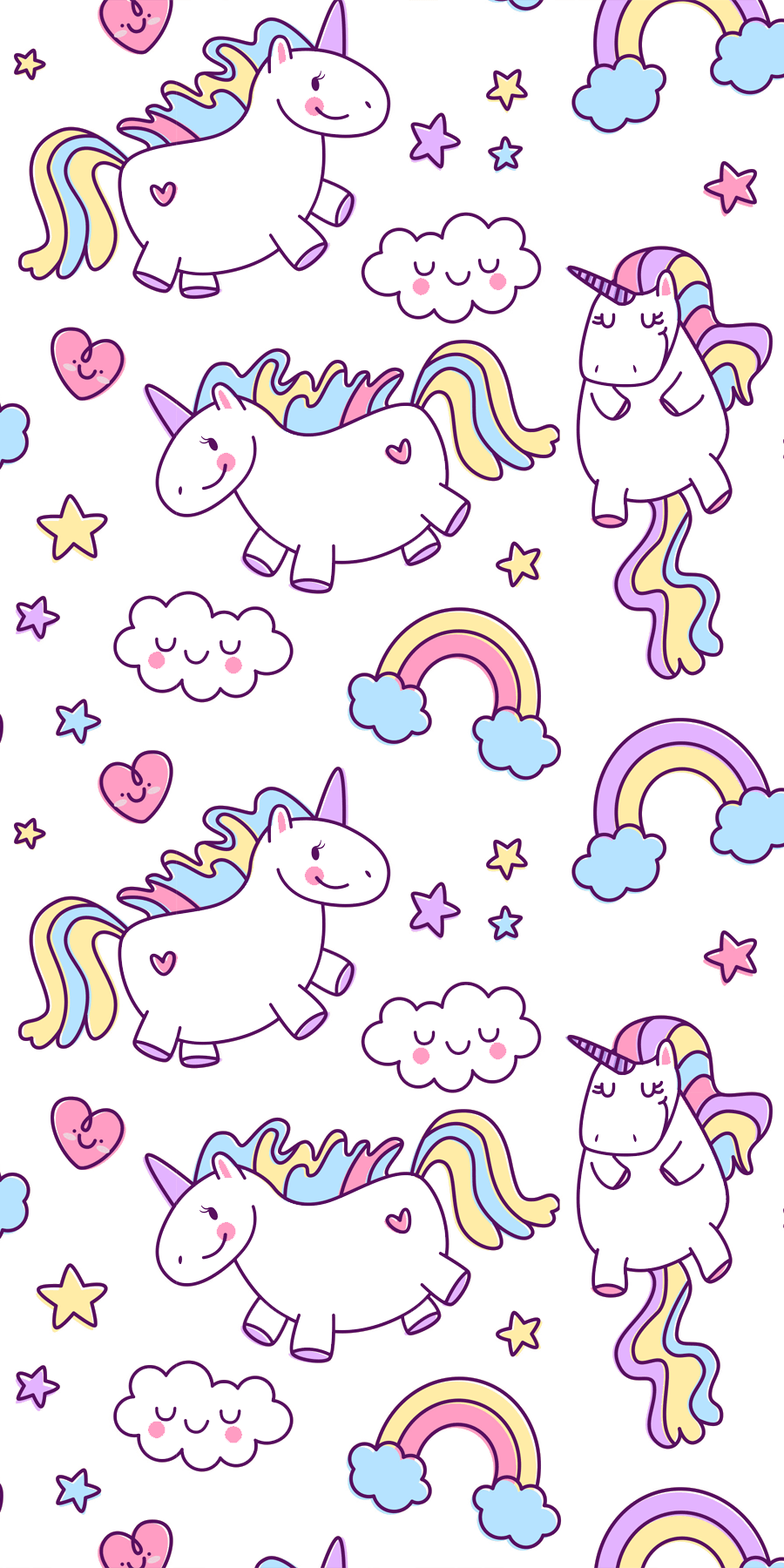 Rainbow #Unicorns. #Casetify #iPhone #Art #Design #Drawing #Illustration #Cute #Fantasy. iPhone wallpaper unicorn, Unicorn wallpaper cute, Unicorn wallpaper