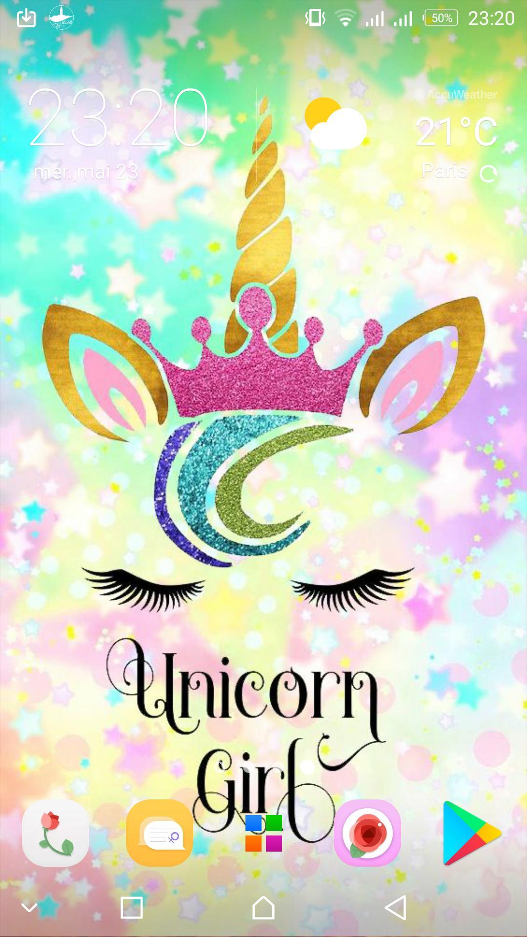 Kawaii Unicorn Girly Wallpaper ❤ Cute Background for Android