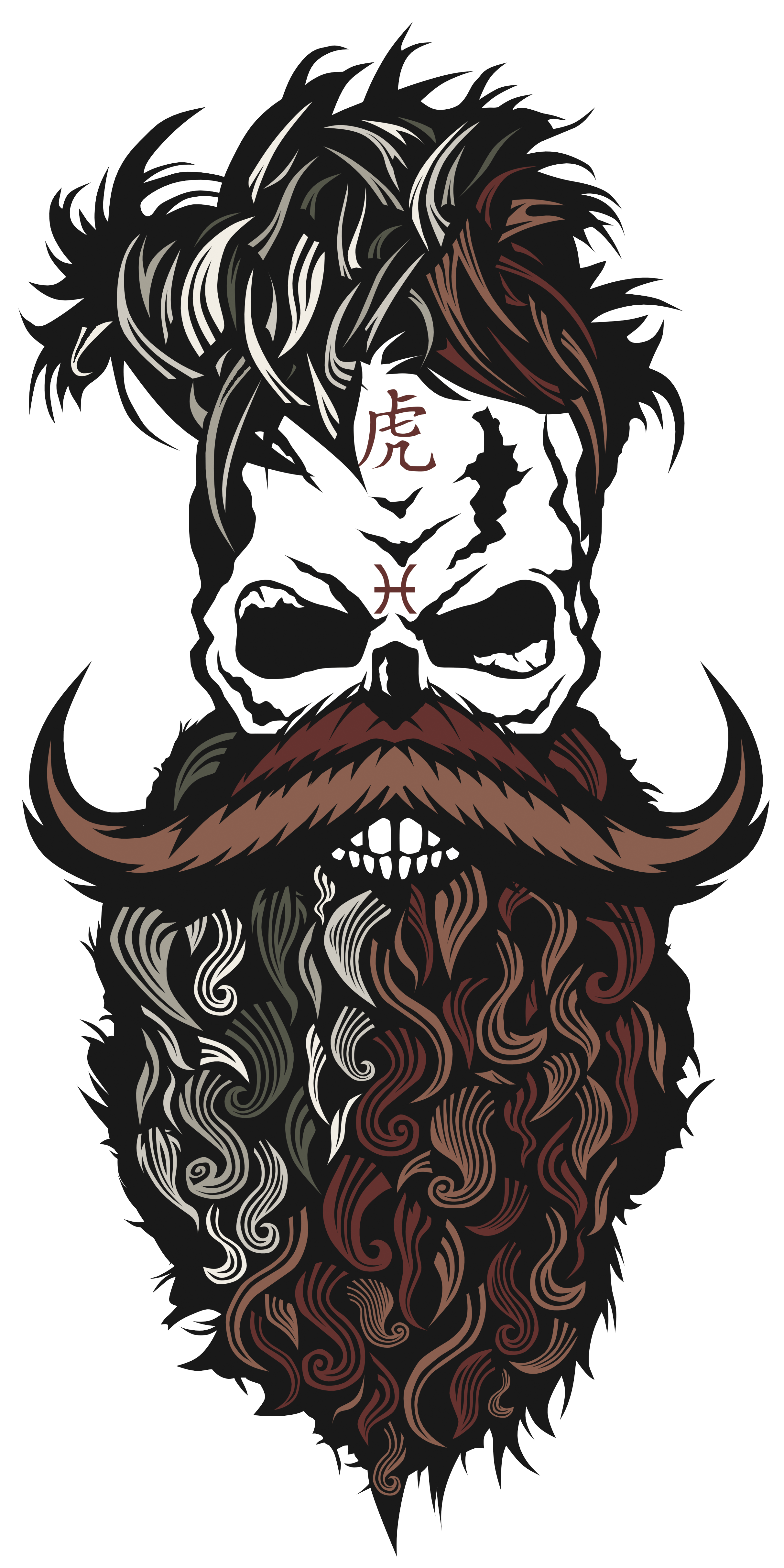 Skull With Beard Wallpapers - Wallpaper Cave