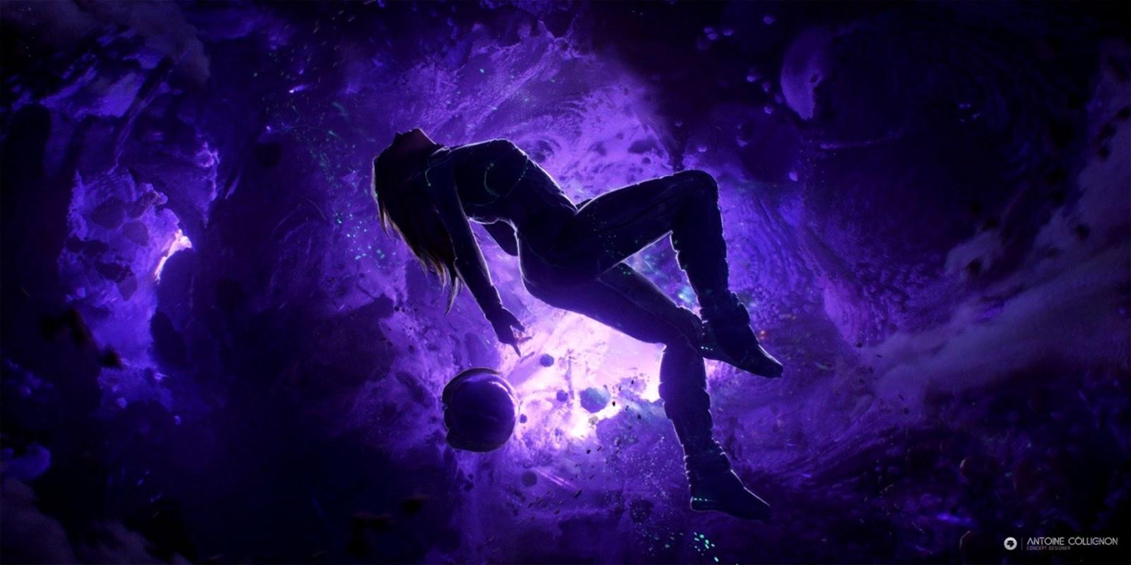 Fantasy Space Artwork Purple New Wallpaper