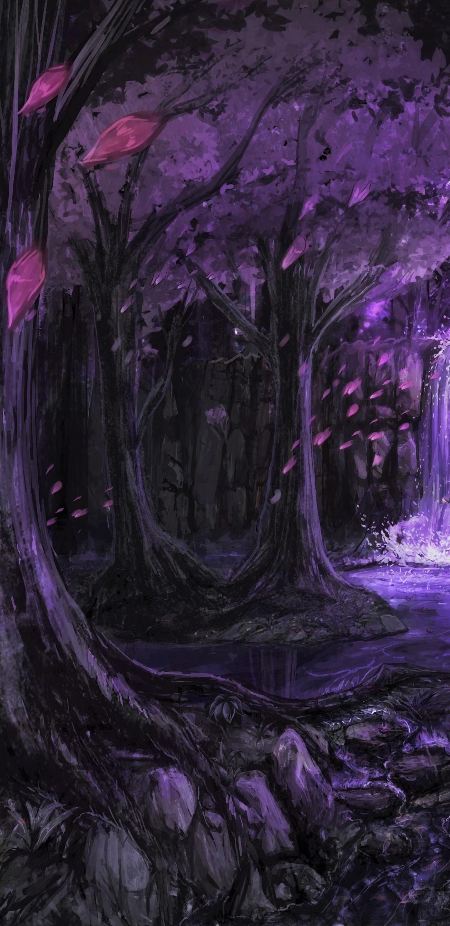 Fantasy Forest (1440x2960) Wallpaper