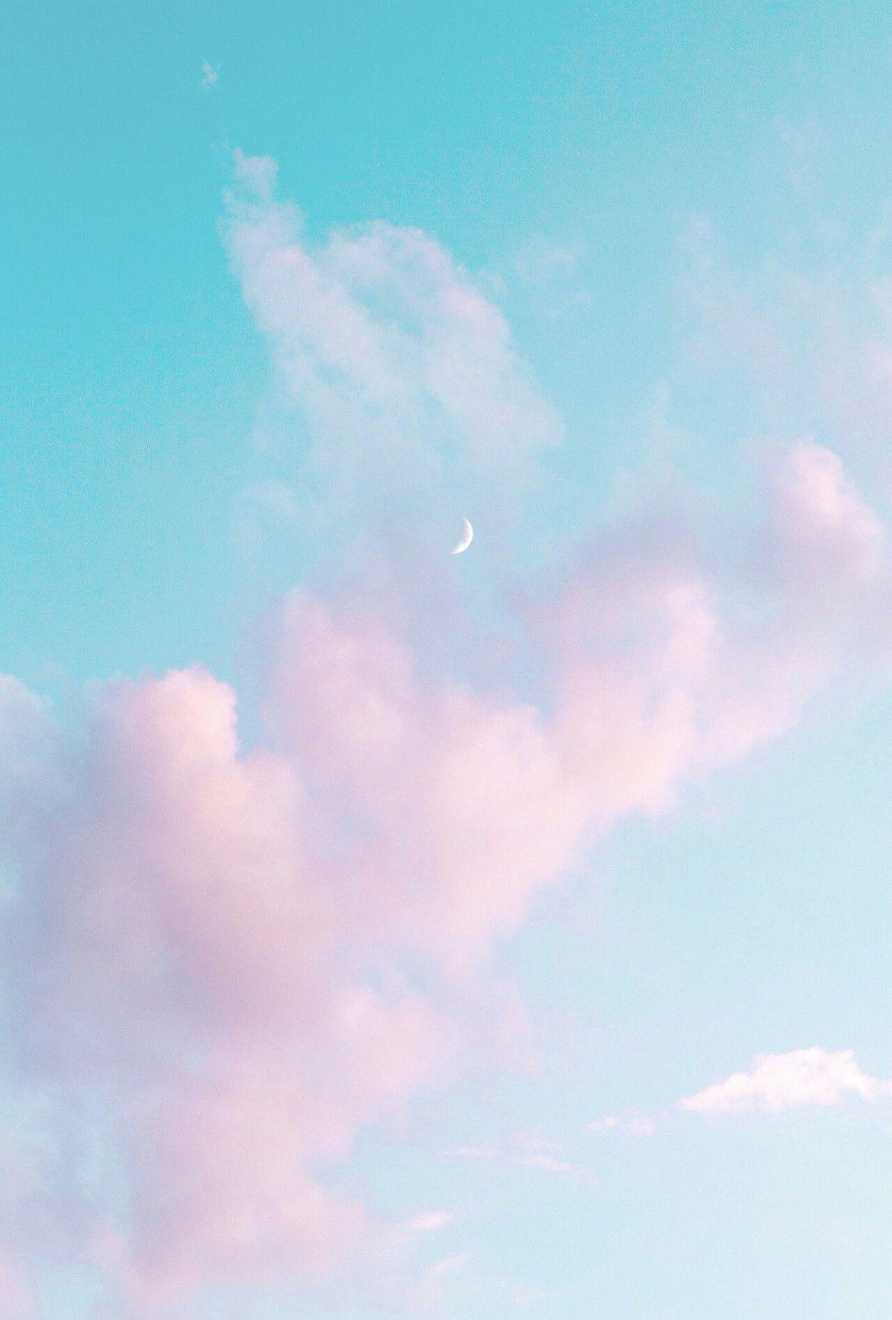 Pastel Blue And Pink Cloud Background 1920x1080