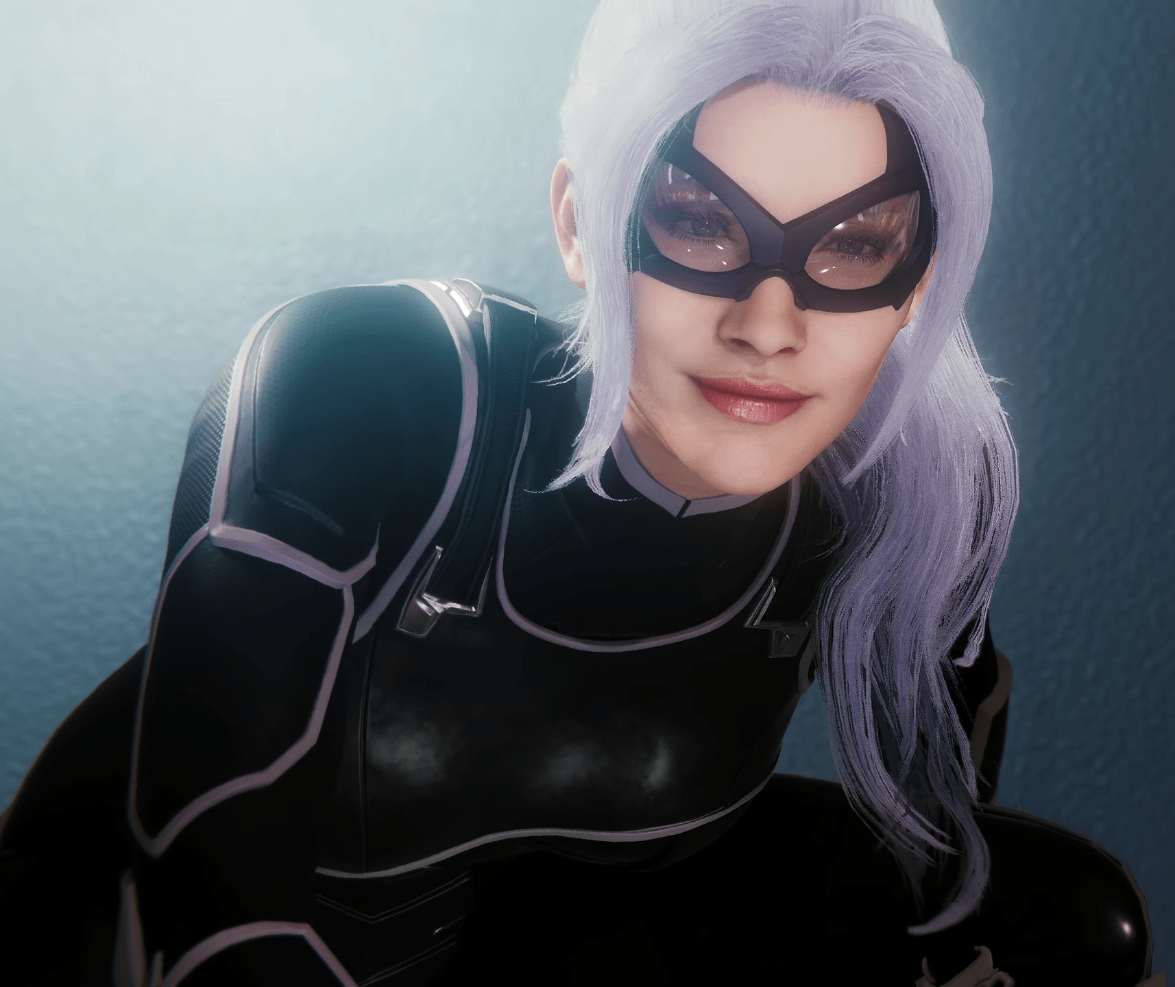 HQ Black Cat. Details In Her Mask Face Are Crazy
