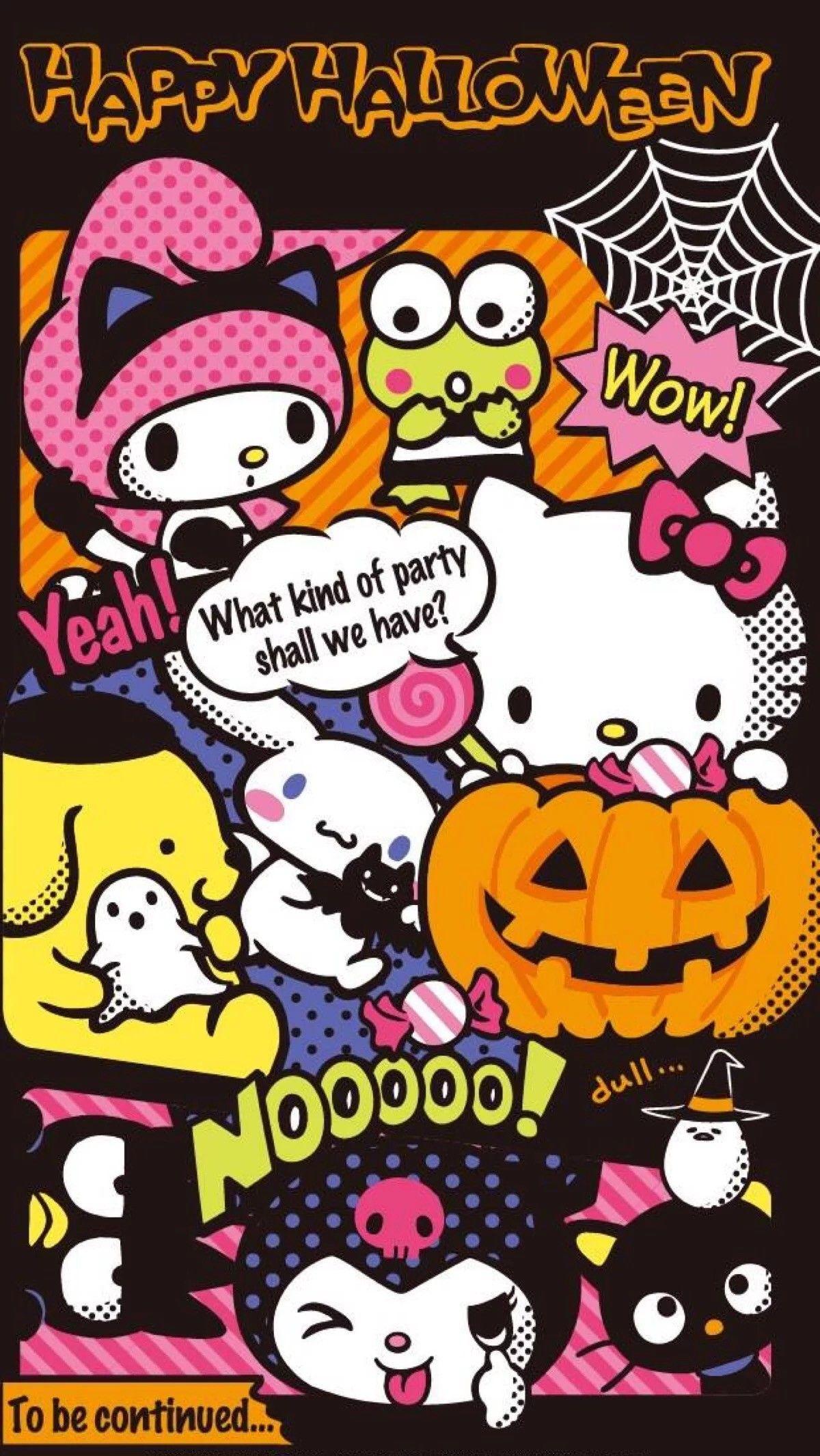 Halloween Hello Kitty iPhone Wallpaper Free Halloween Hello Kitty iPhone Background