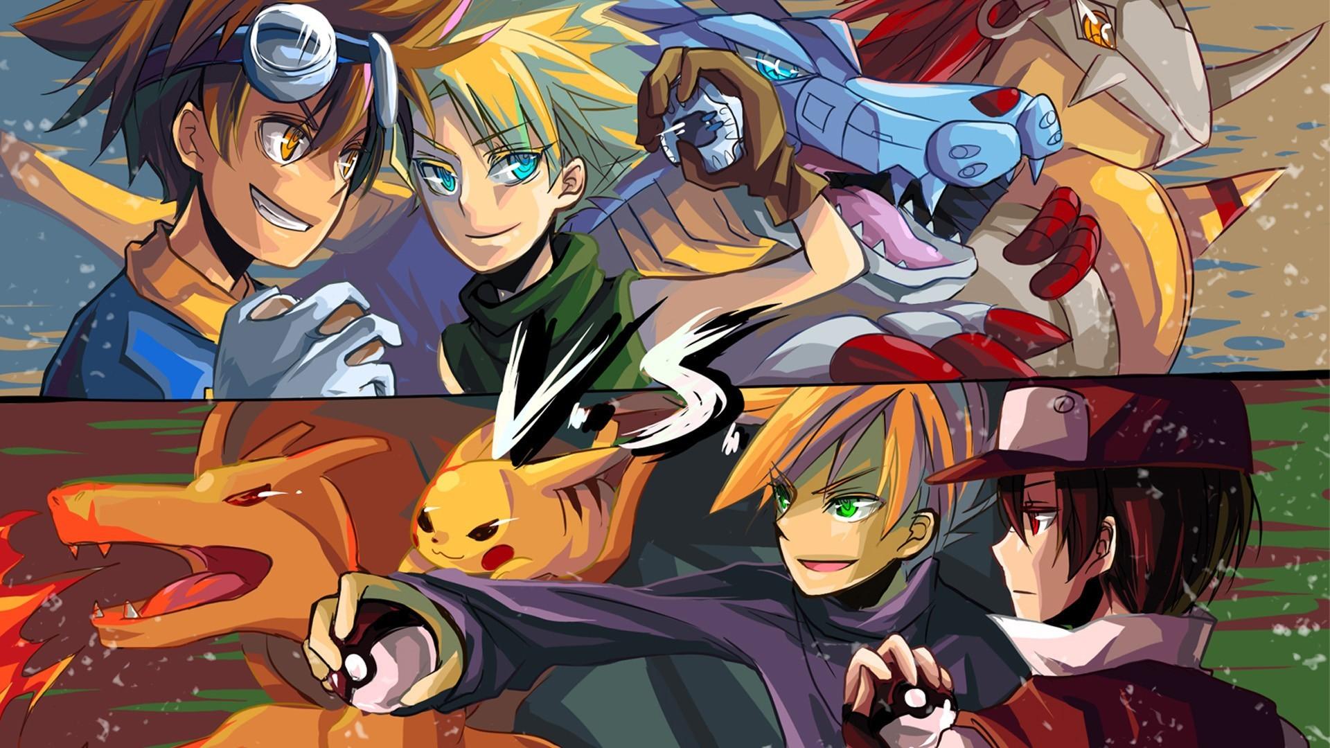 pokemon trainer red vs blue wallpaper