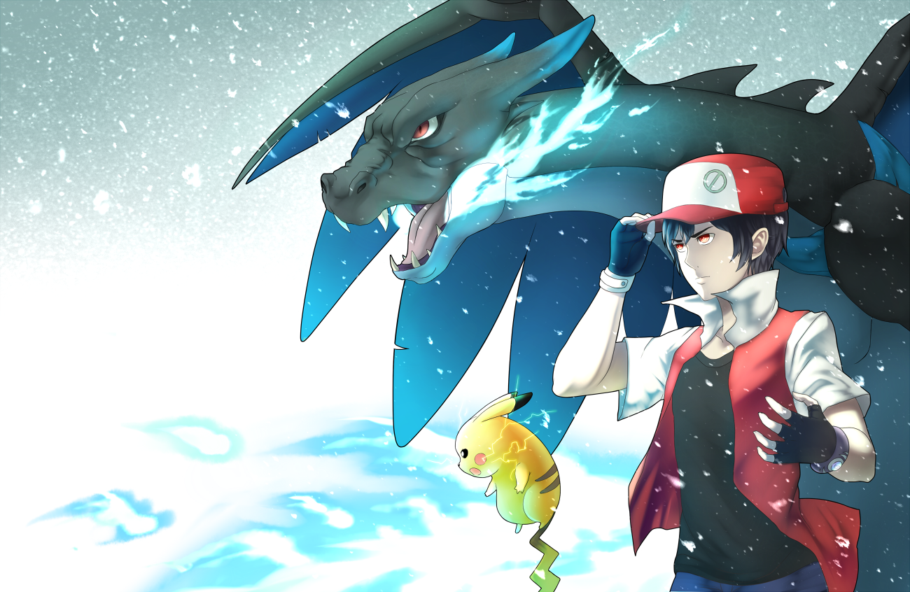 pokemon trainer red vs blue wallpaper