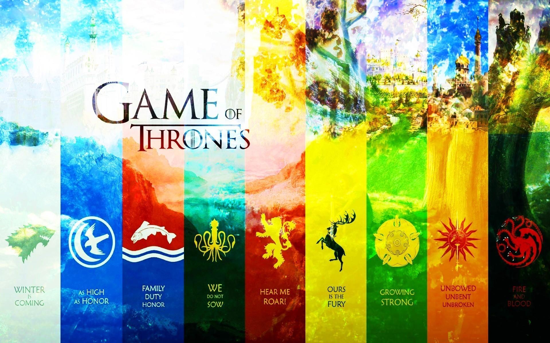 Game Of Thrones Houses Wallpaper Group , Download for free
