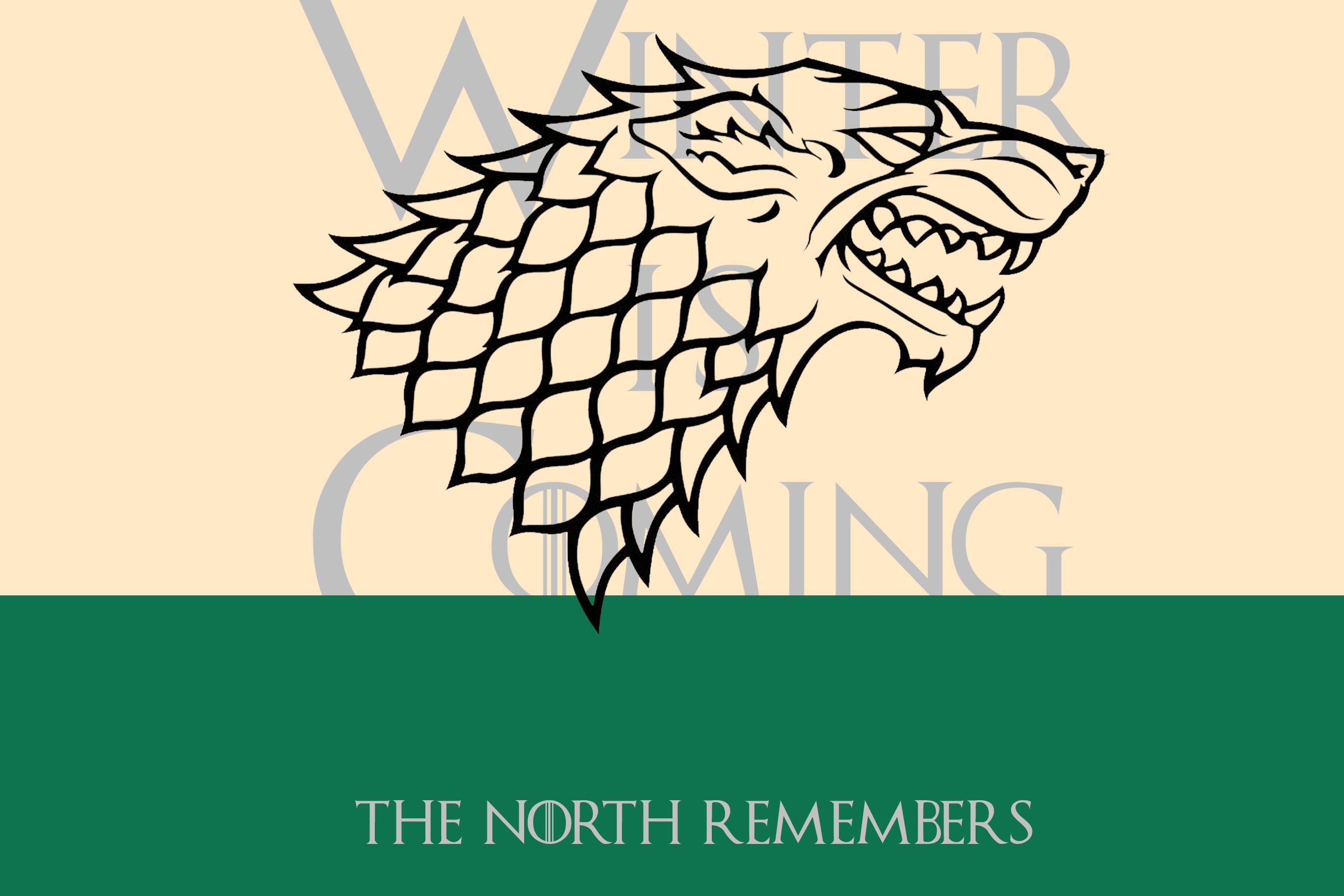 No Spoilers[no Spoilers] House Stark Banner Wallpaper