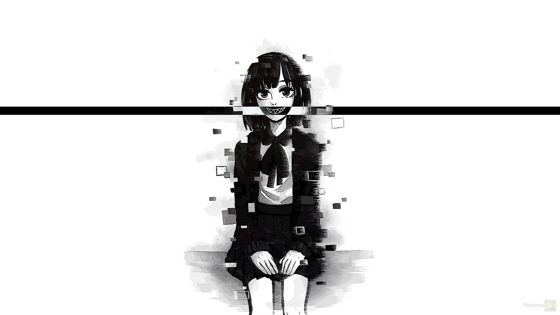 423914 glitch art, face, anime boys - Rare Gallery HD Wallpapers