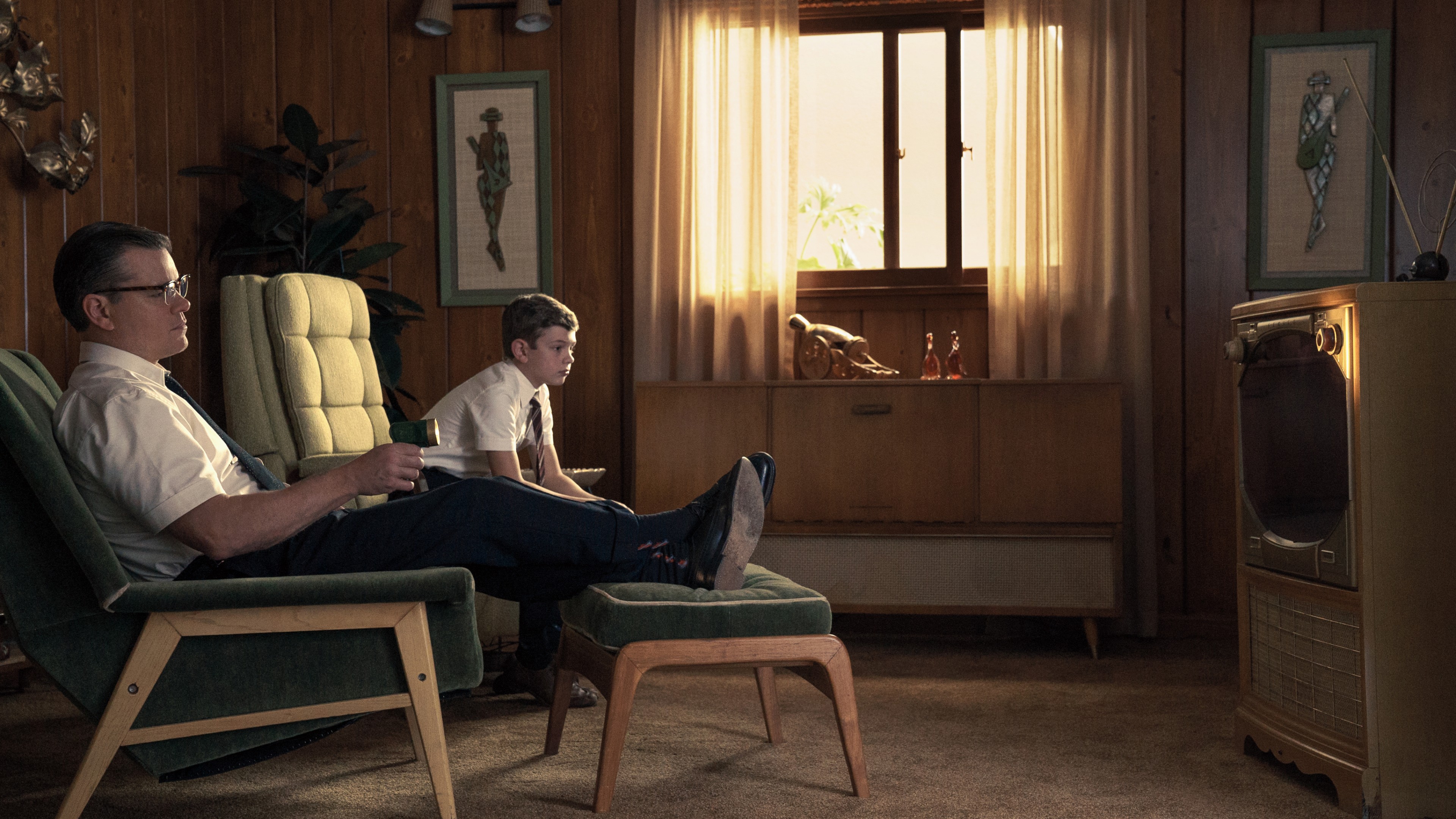 Wallpaper Suburbicon, Matt Damon, Noah Jupe, 4k, Movies