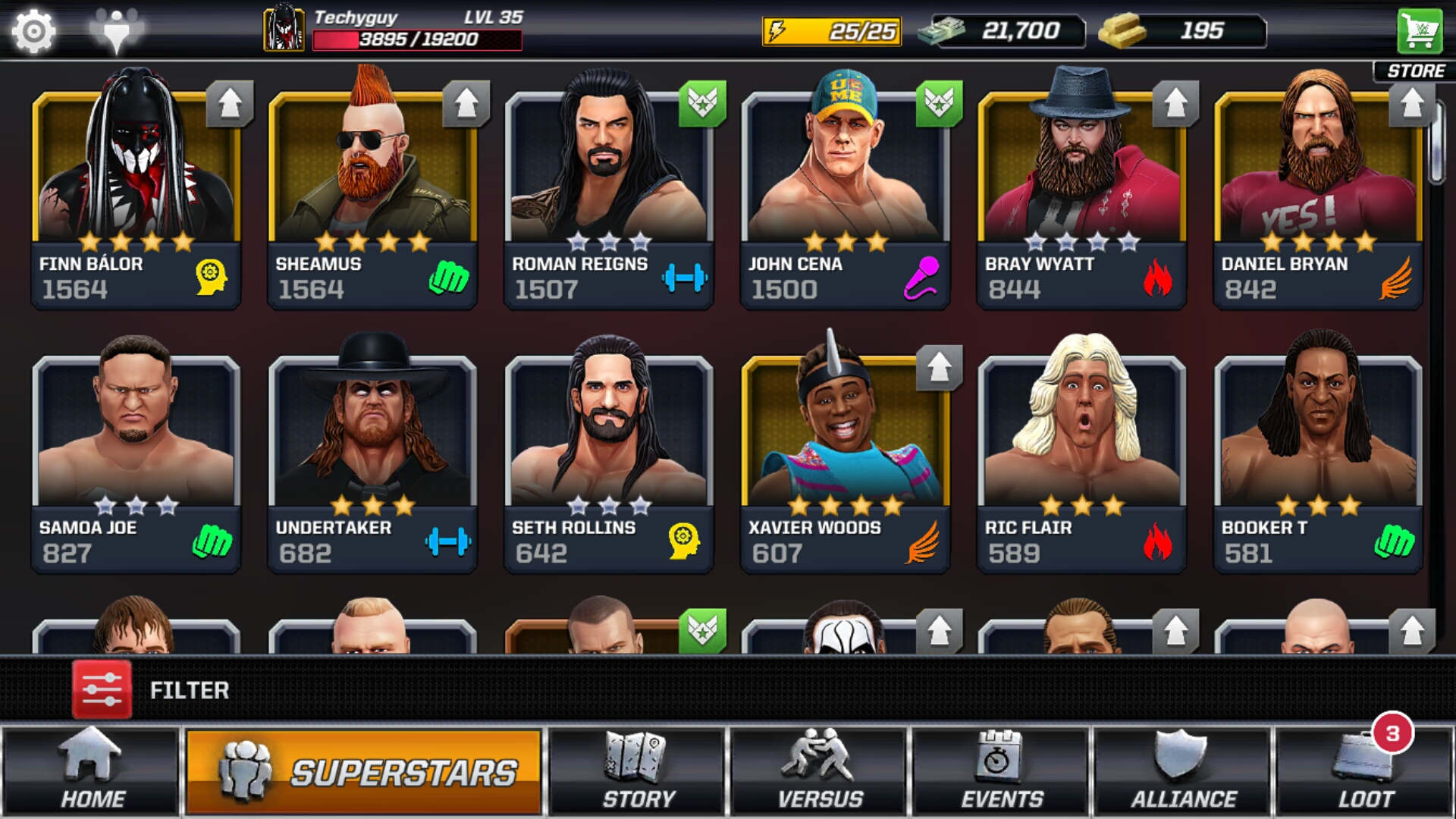 I think i am the worst player in the wwe mayhem, I have