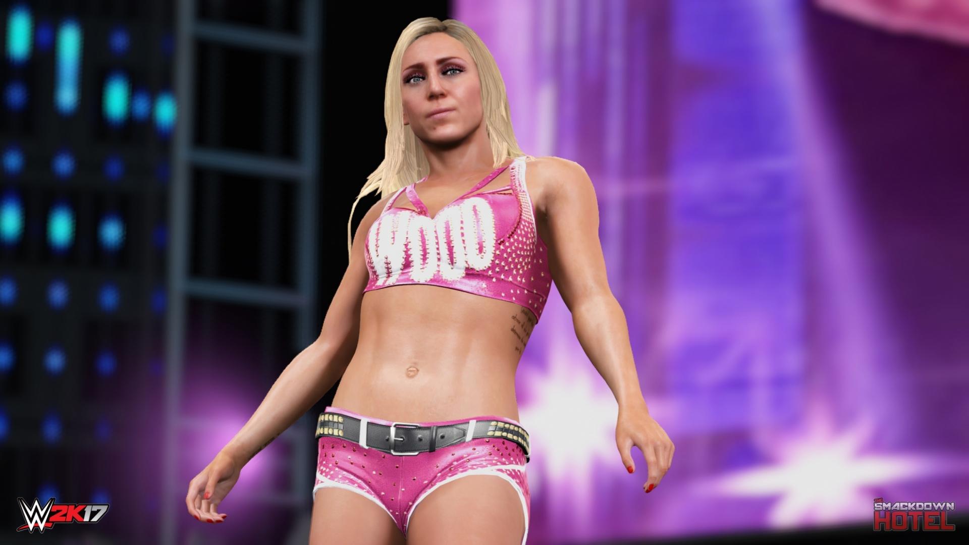 Wwe2k17 Charlotte Flair Belly Button, HD