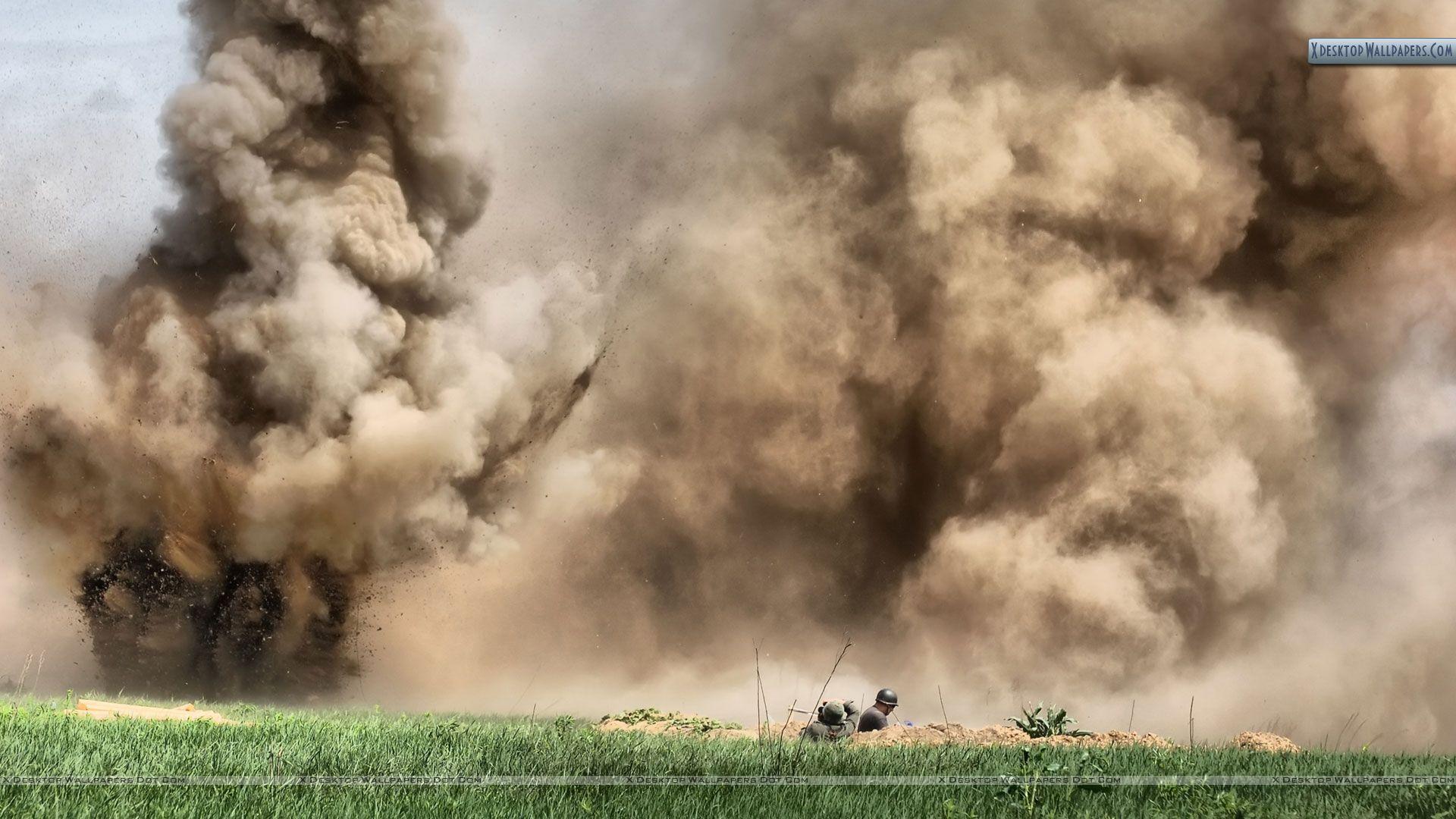 Tank Blast Fired In War Wallpaper