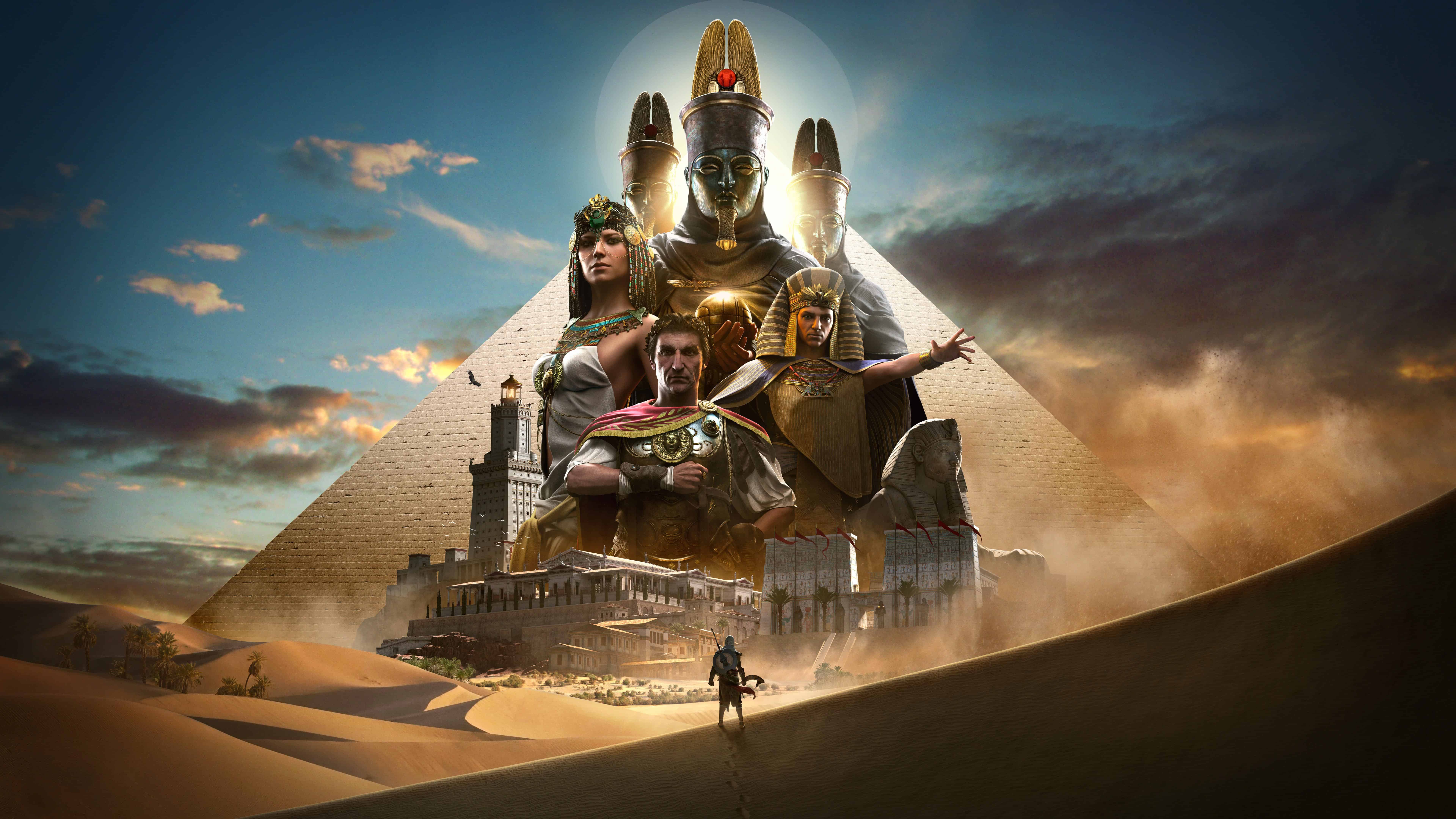 Assassins Creed Origins Pyramids Egypt UHD 8K Wallpaper