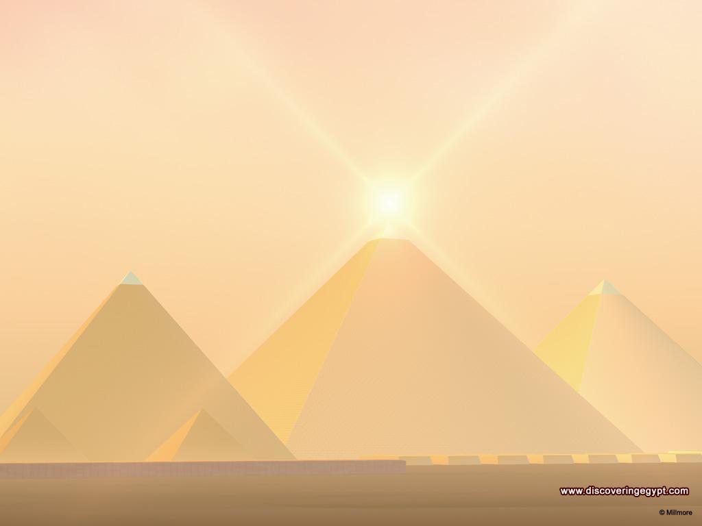 Pyramids illustration PPT Background, Pyramids illustration