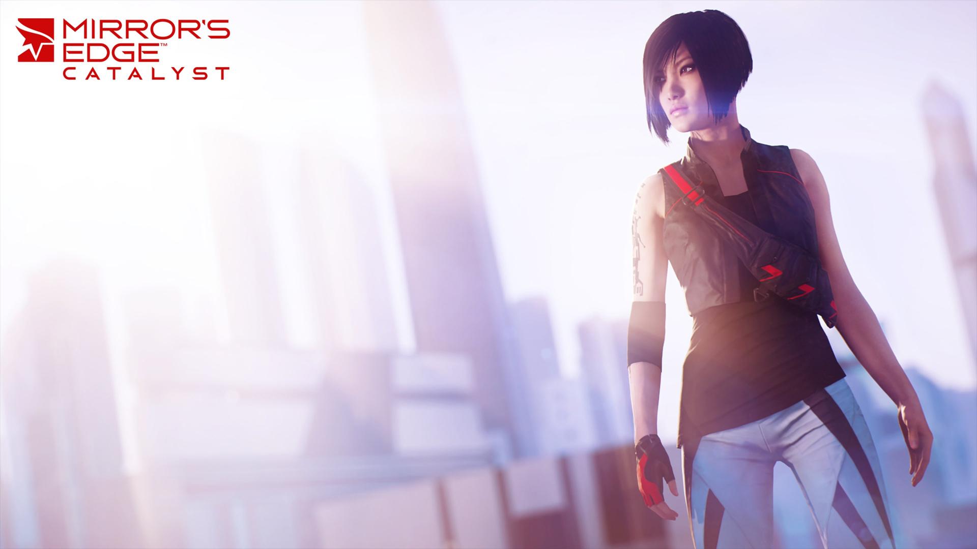 2520x1080] I made an ultra-wide Mirror's Edge wallpaper of old Faith, and  new Faith. • /r/wallpapers