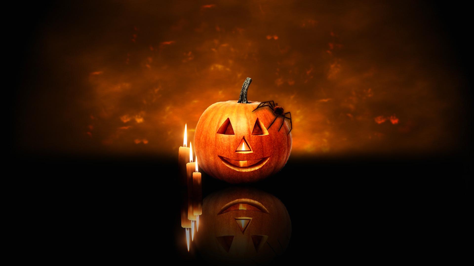 Halloween Scary Pumpkin Background