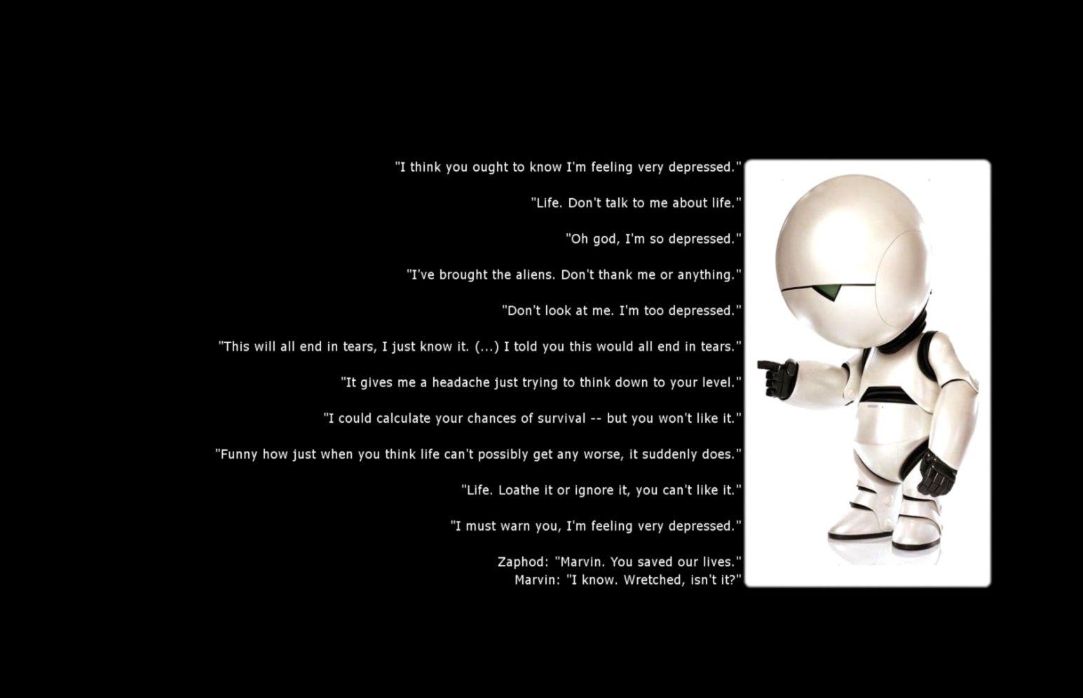 Headache Robot Funny Wallpaper