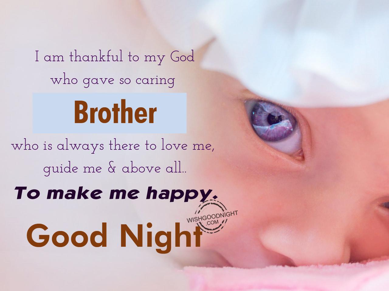 Good Night Wishes For Brother Night Picture