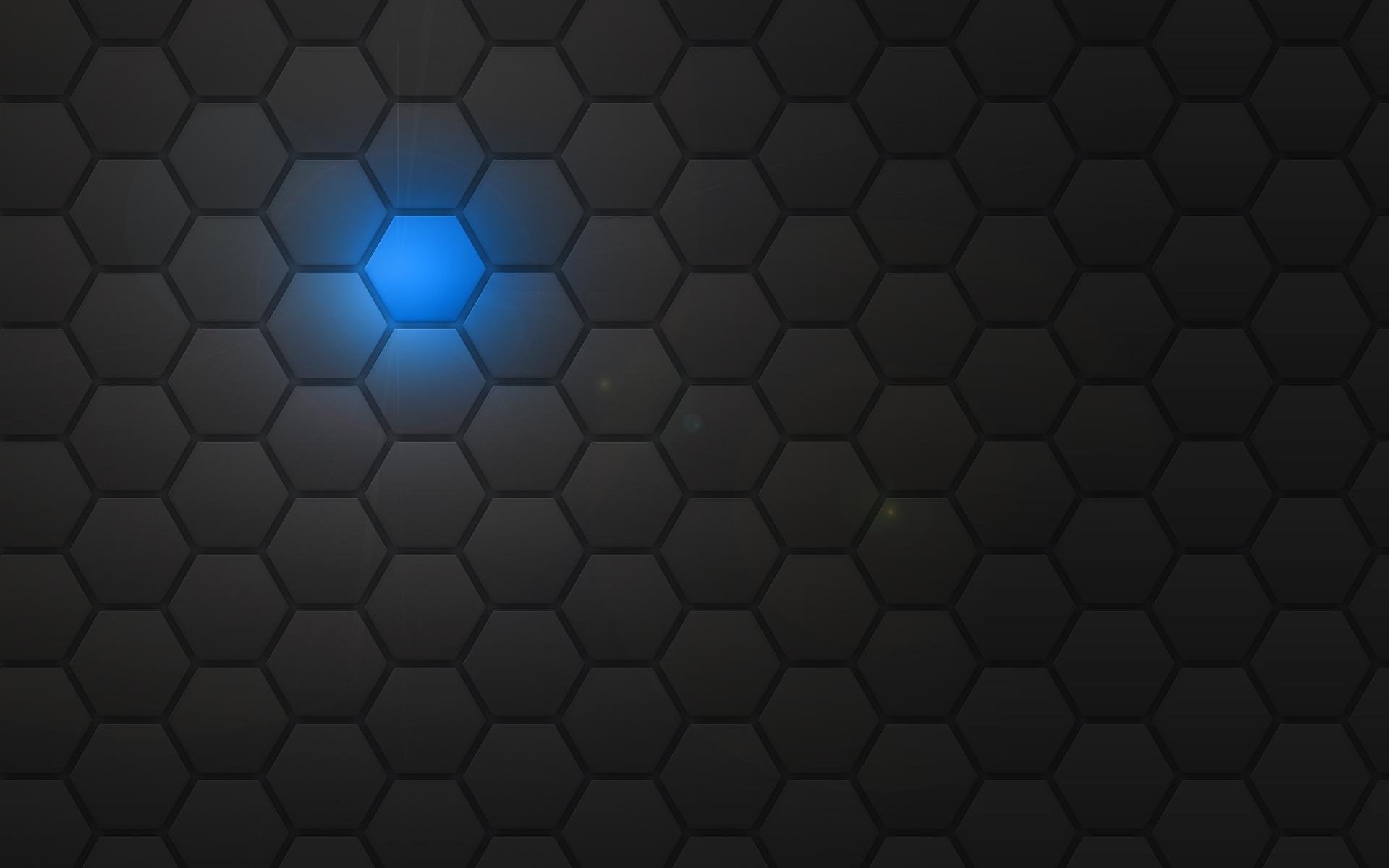 Blue Octagon Background