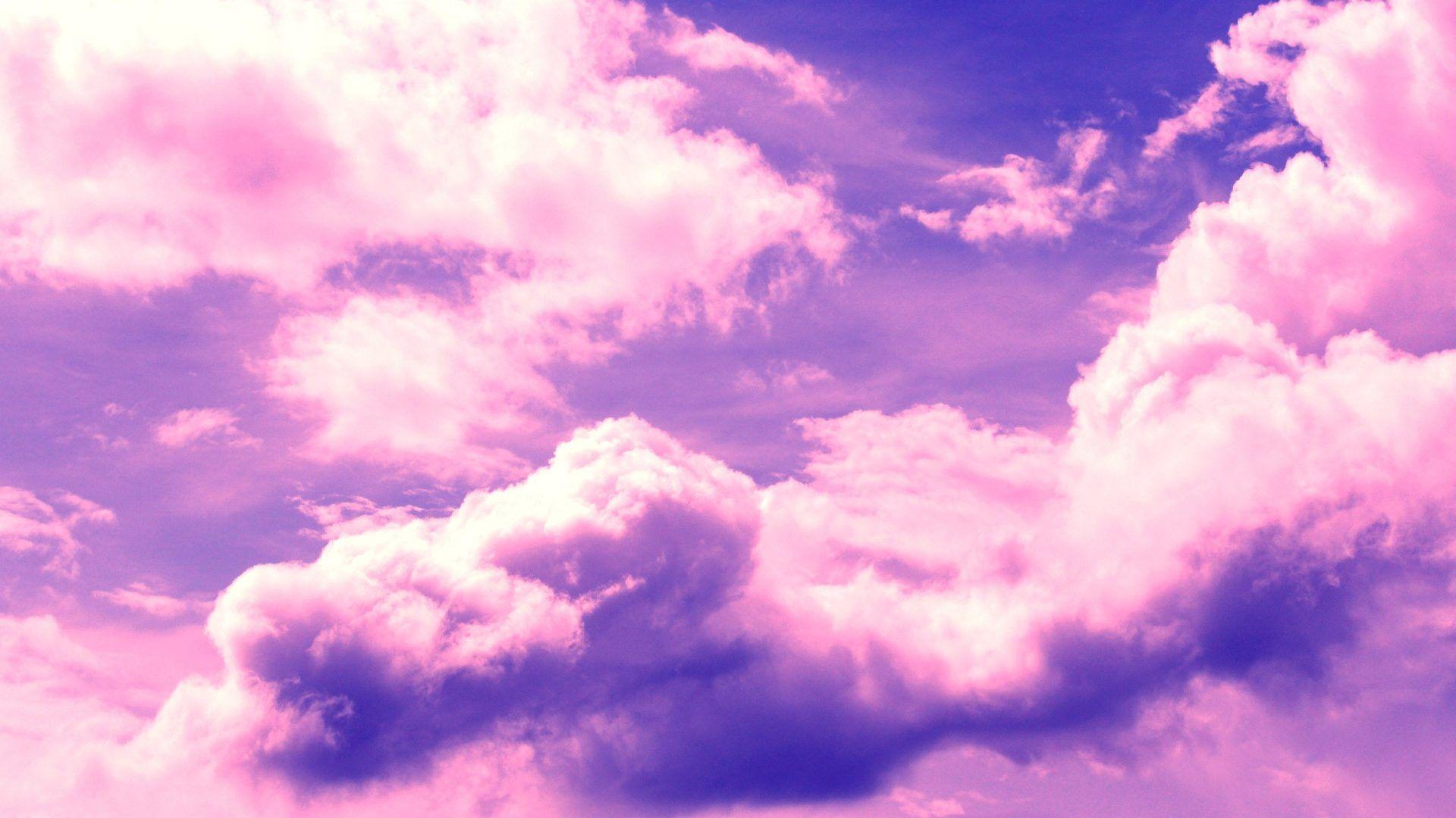 Pastel Blue And Pink Cloud Backgrounds 1920x1080