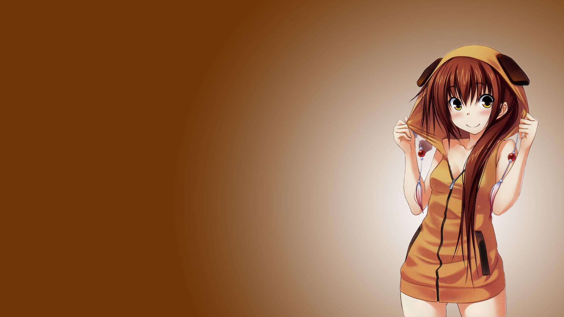 Anime Girl Wearing A Hoodie HD Wallpapers