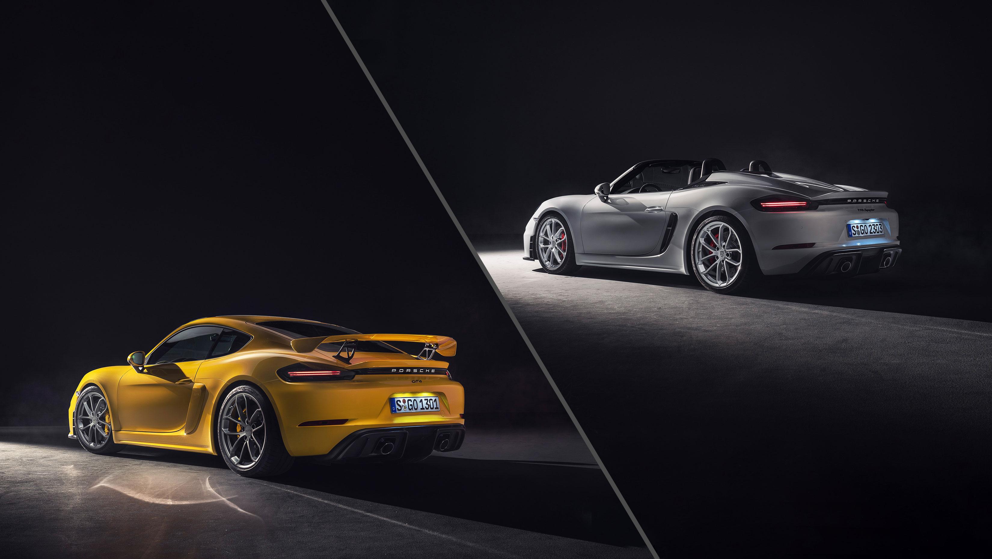 Porsche 718 Cayman GT4 and Boxster Spyder 2019: RS rumours