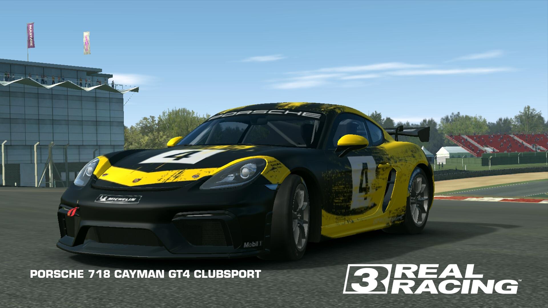 PORSCHE 718 CAYMAN GT4 CLUBSPORT. Real Racing 3
