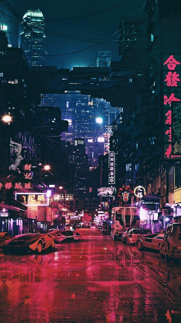 Anime Aesthetic City Wallpapers - Wallpaper Cave
