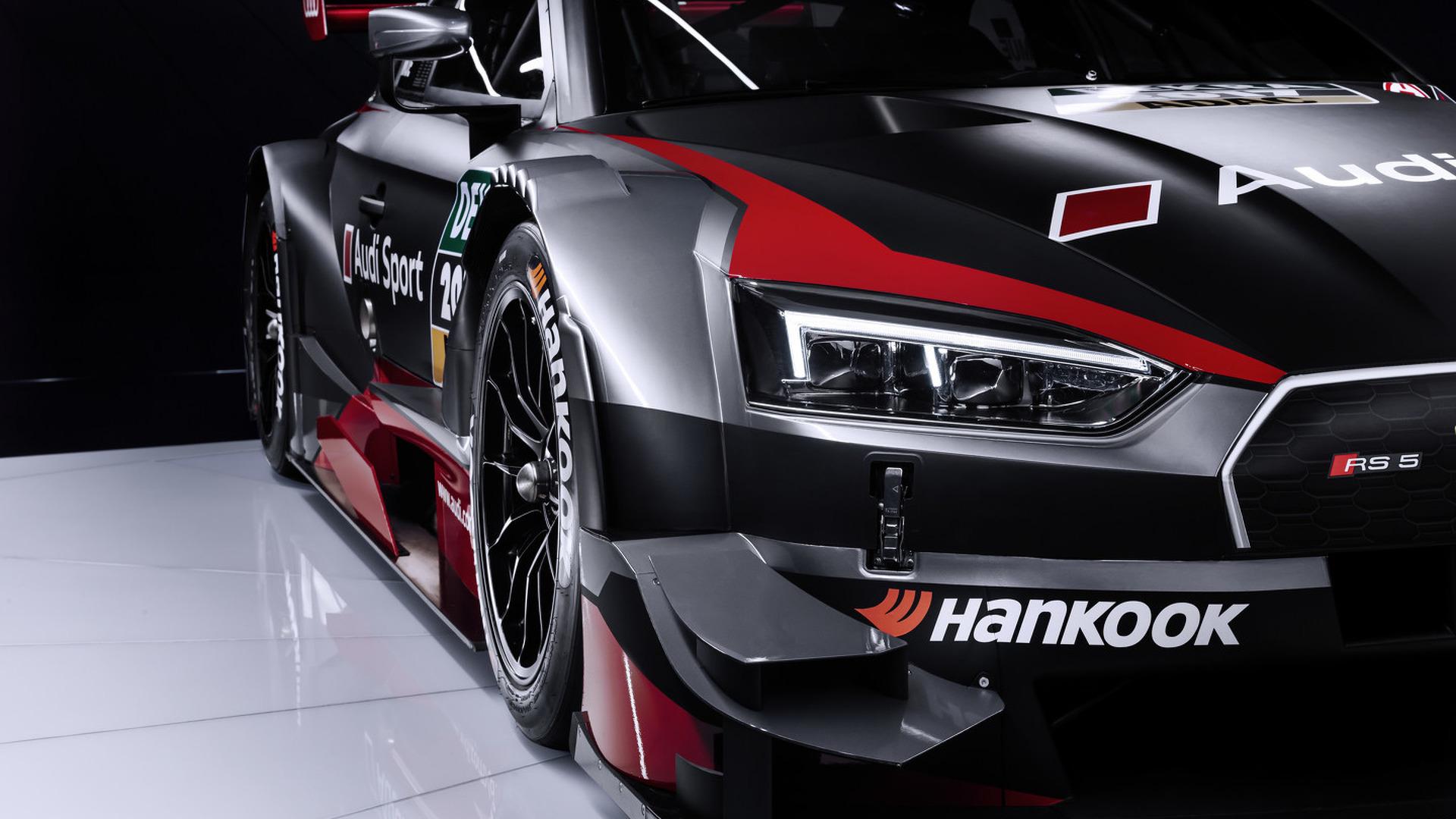 Audi RS5 DTM reveals its dark side under Geneva lights