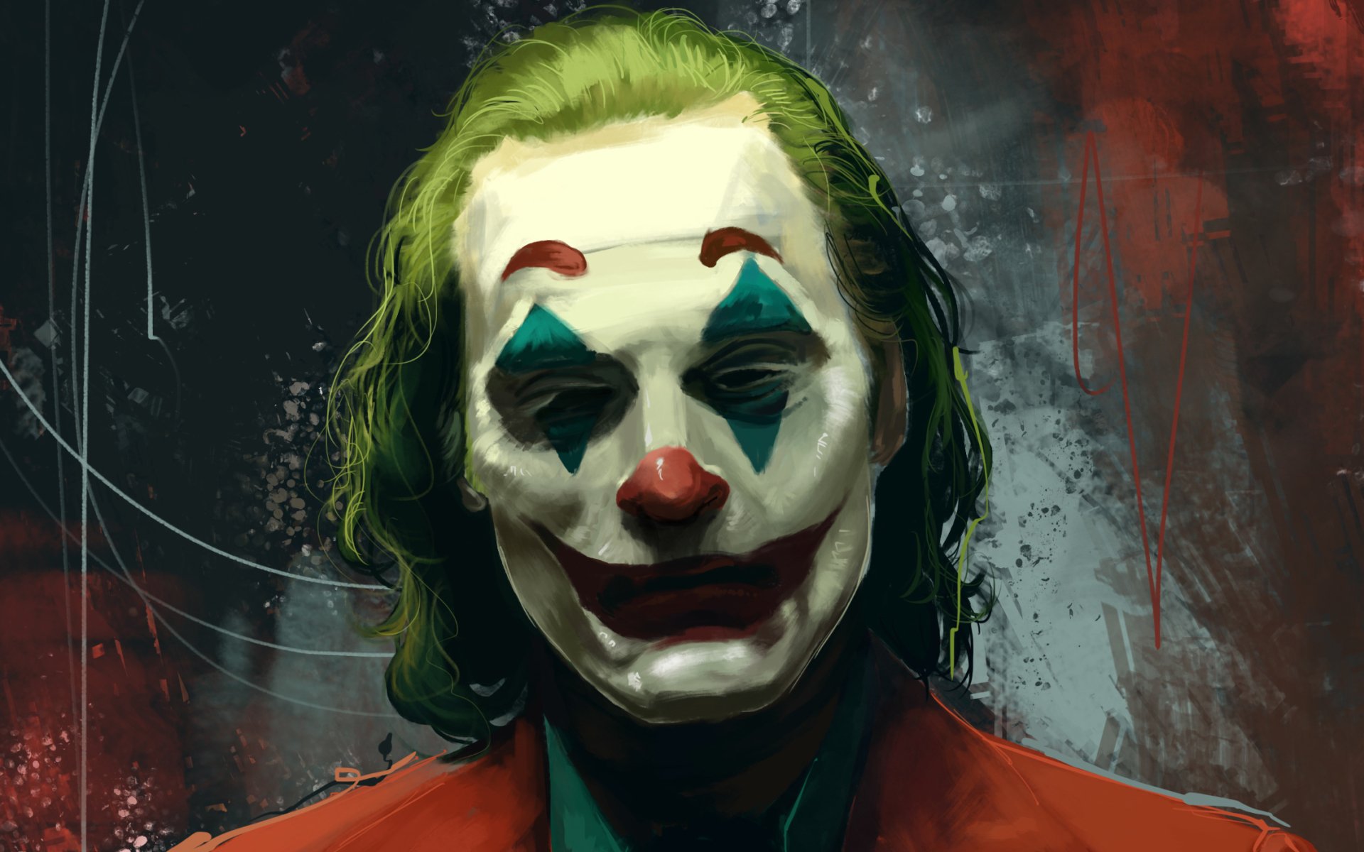 Wallpaper of Joaquin Phoenix, Joker, DC, Art background & HD