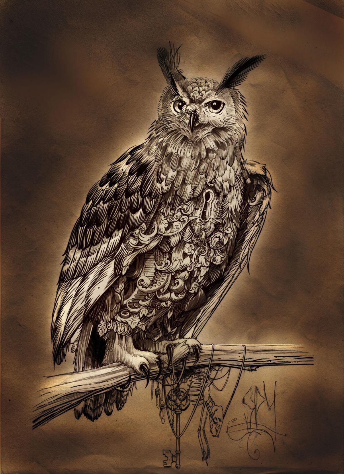 Cute Owl Tattoo Wallpaper Free Cute Owl Tattoo