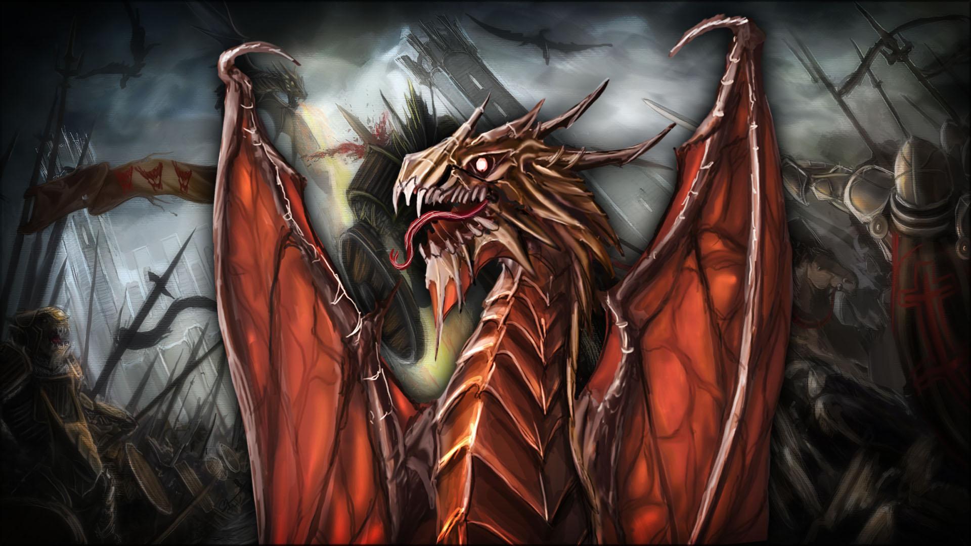 Bloodletter Dragon. Wallpaper from Kingdom Wars 2: Battles