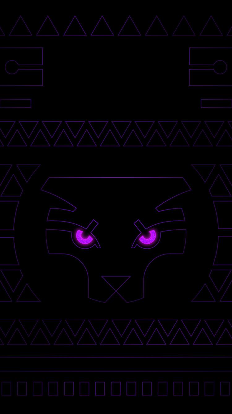 black panther neon variant wallpaper pack phone