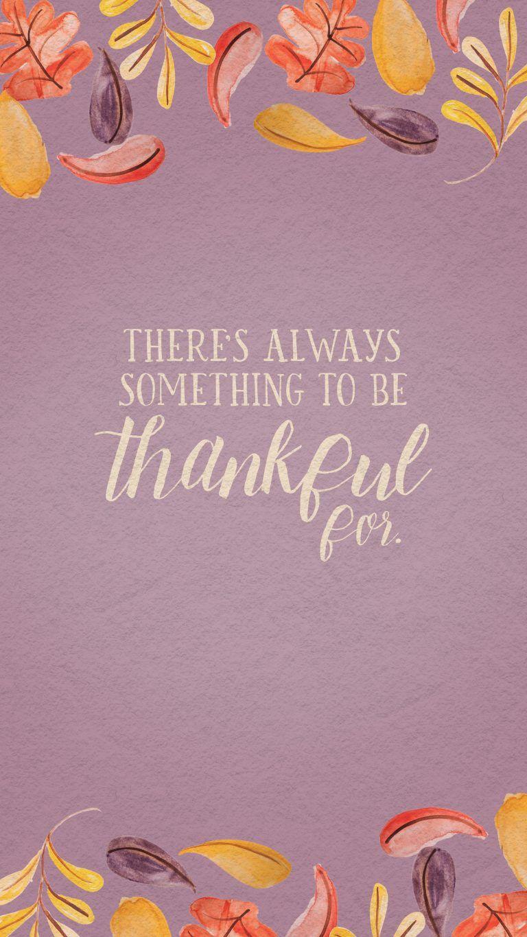 There's Always Something to be Thankful For