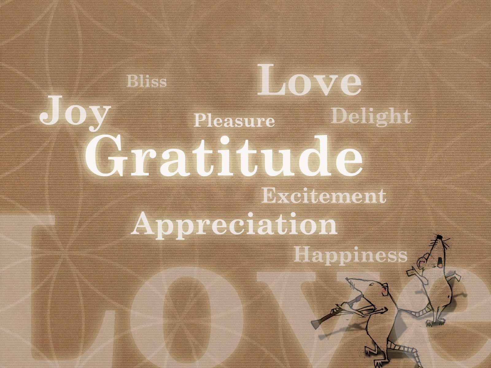 Thankfulness Wallpaper