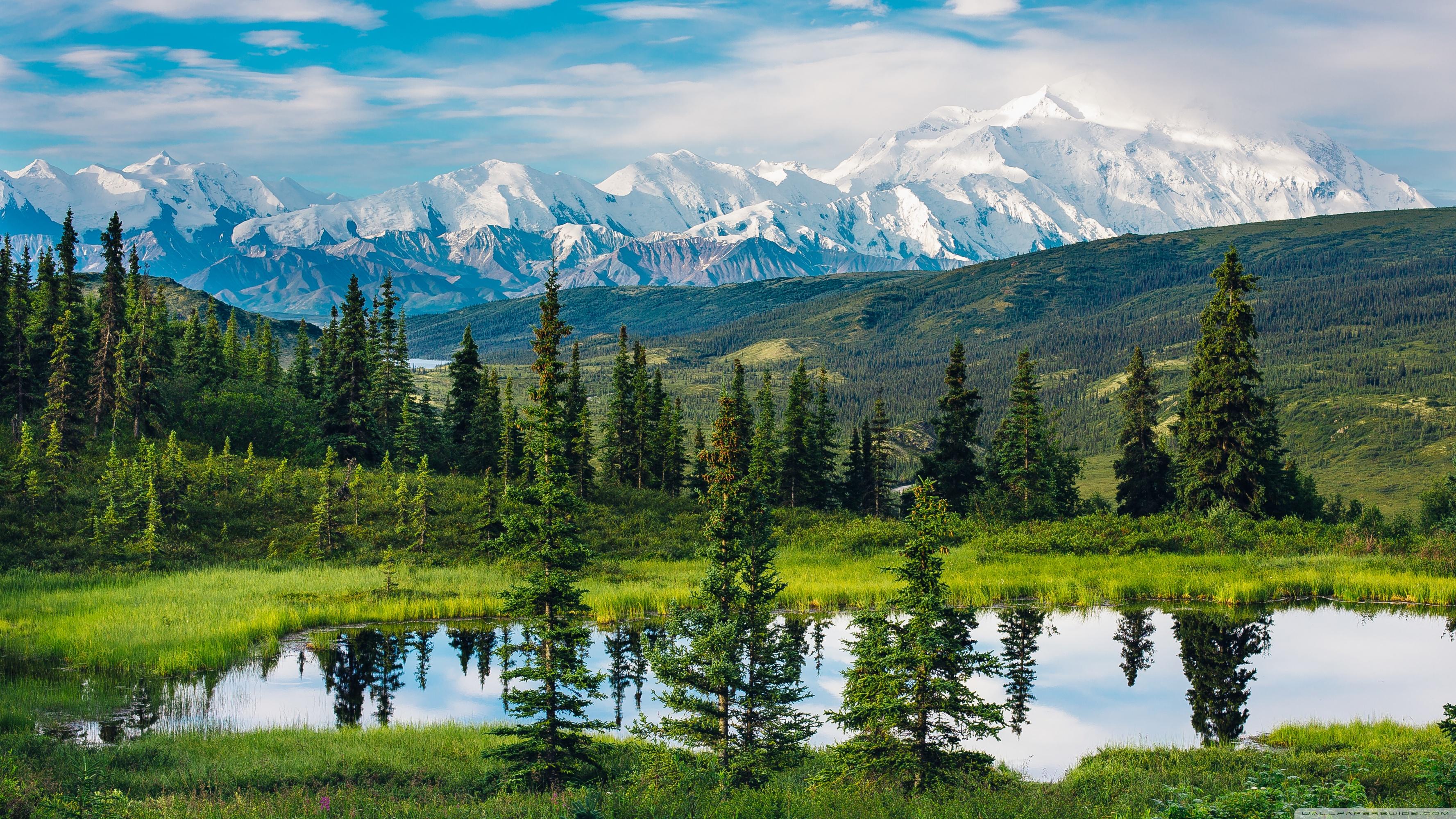 Alaska Range, Beautiful Mountain Landscape ❤ 4K HD Desktop