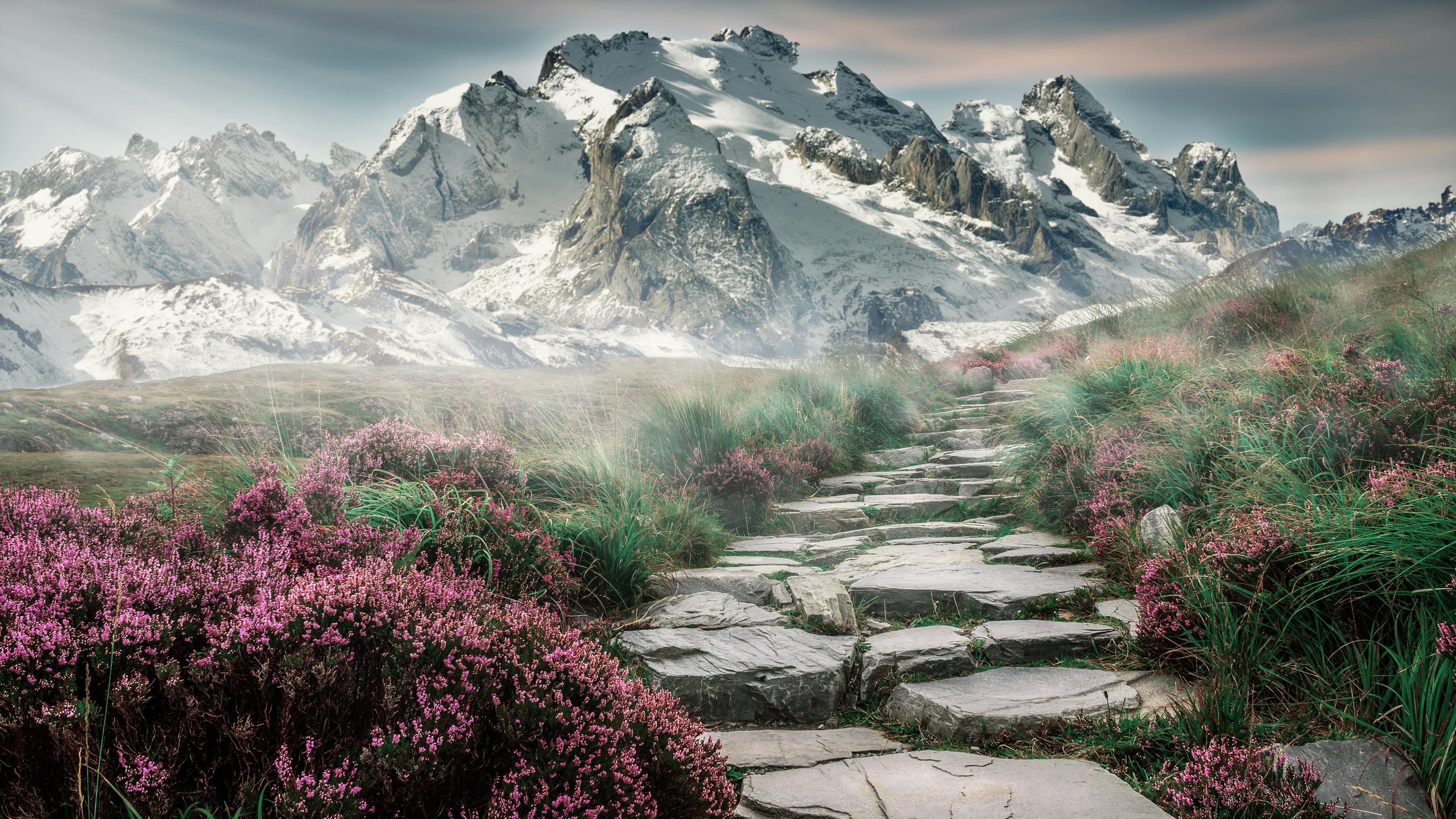 Mountain Landscape 4K Wallpaper x 2160 pxK
