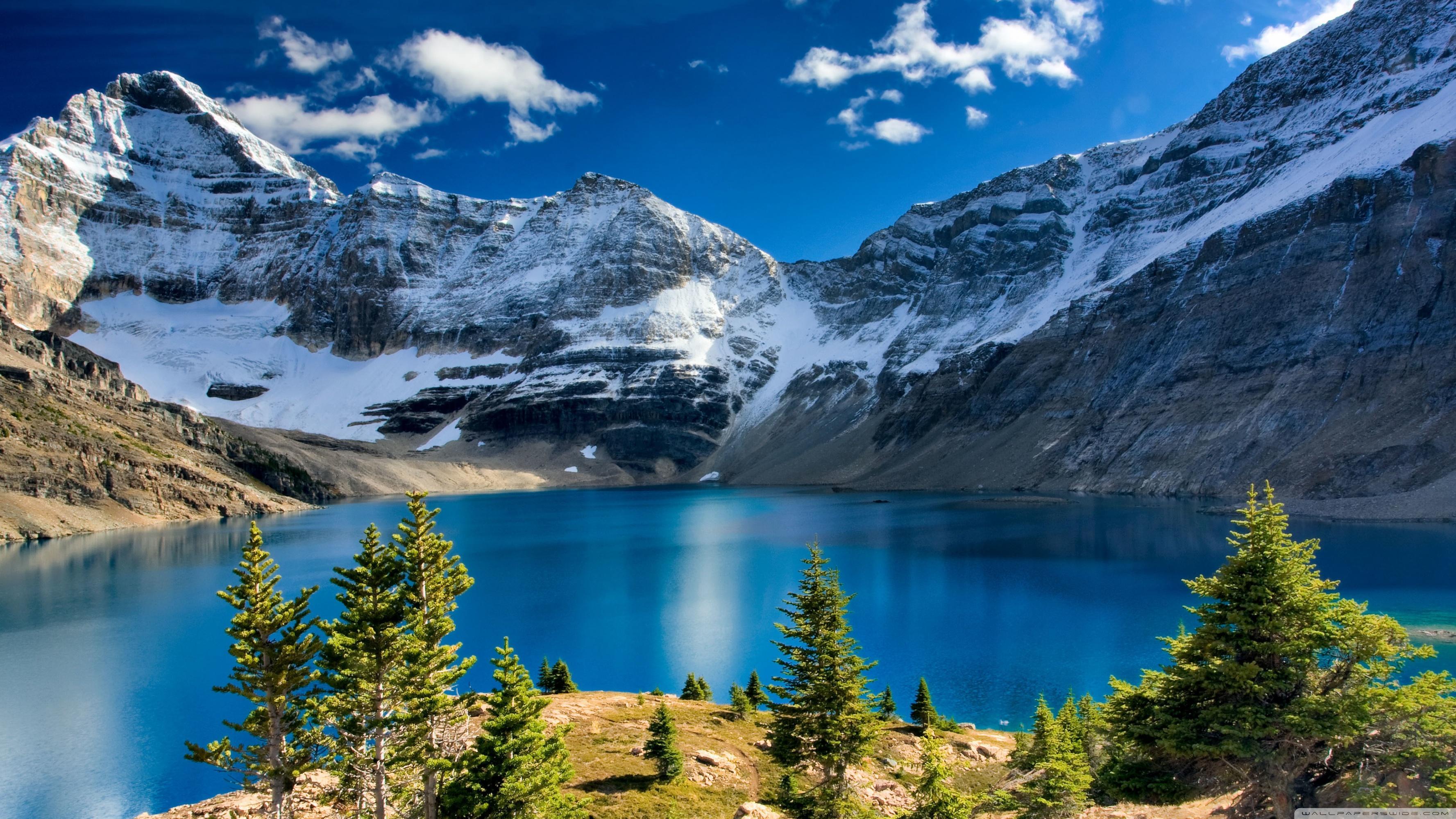 Nature, Mountain Landscape, Blue Lake .wallpaperwide.com